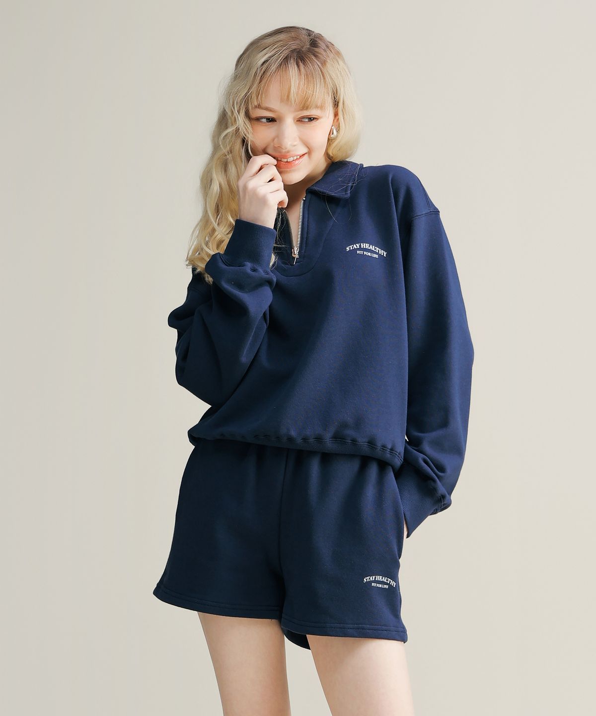 이십오퍼센테이지(25PERCENTAGE) 25P 스테이 로고 셋업 25B47215NY