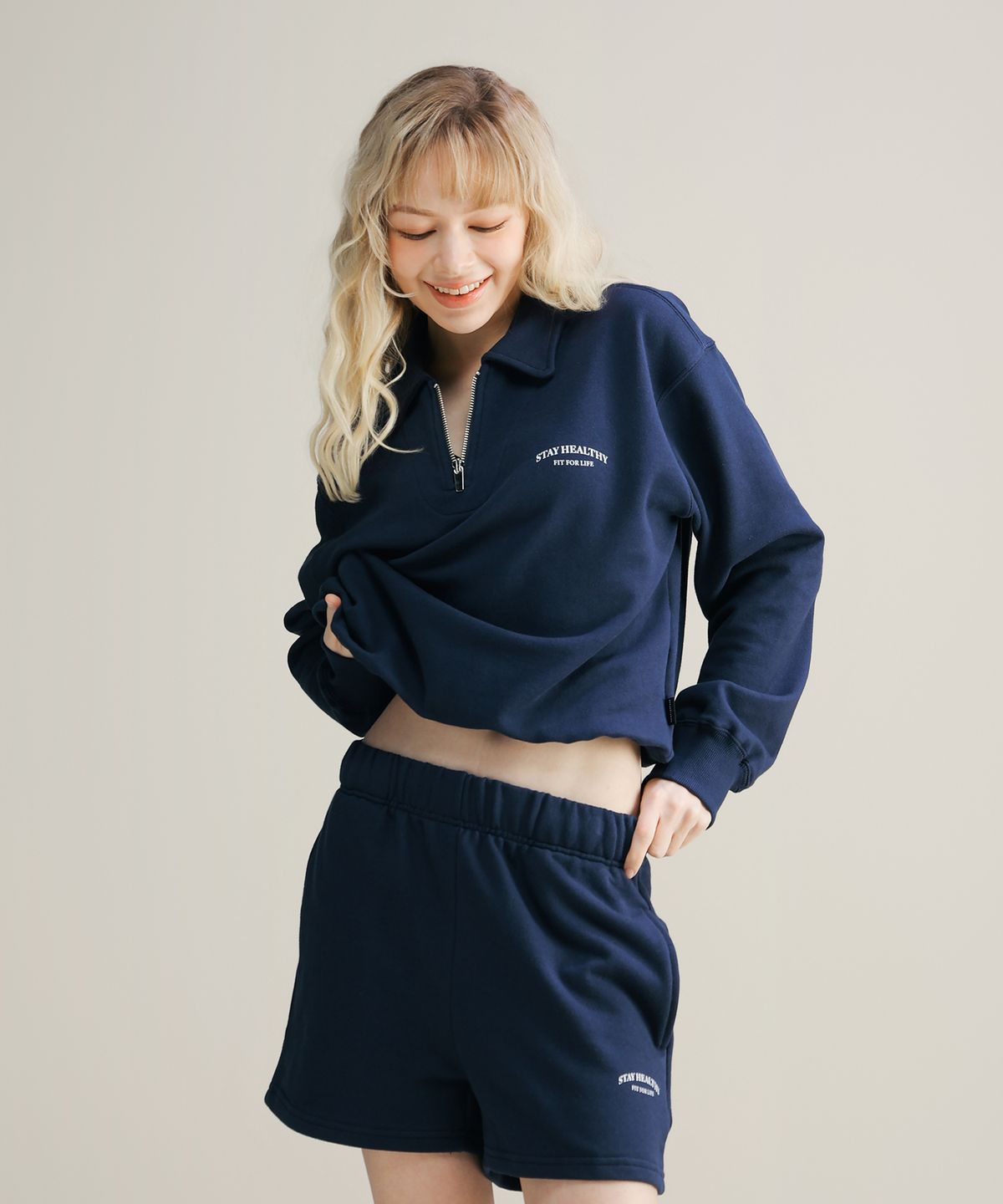 이십오퍼센테이지(25PERCENTAGE) 25P 스테이 로고 셋업 25B47215NY
