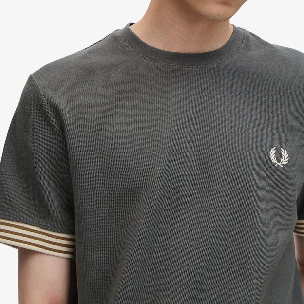 프레드페리(FRED PERRY) [Sharp] 스트라이프 커프 티셔츠(638) AFPM2417707-638