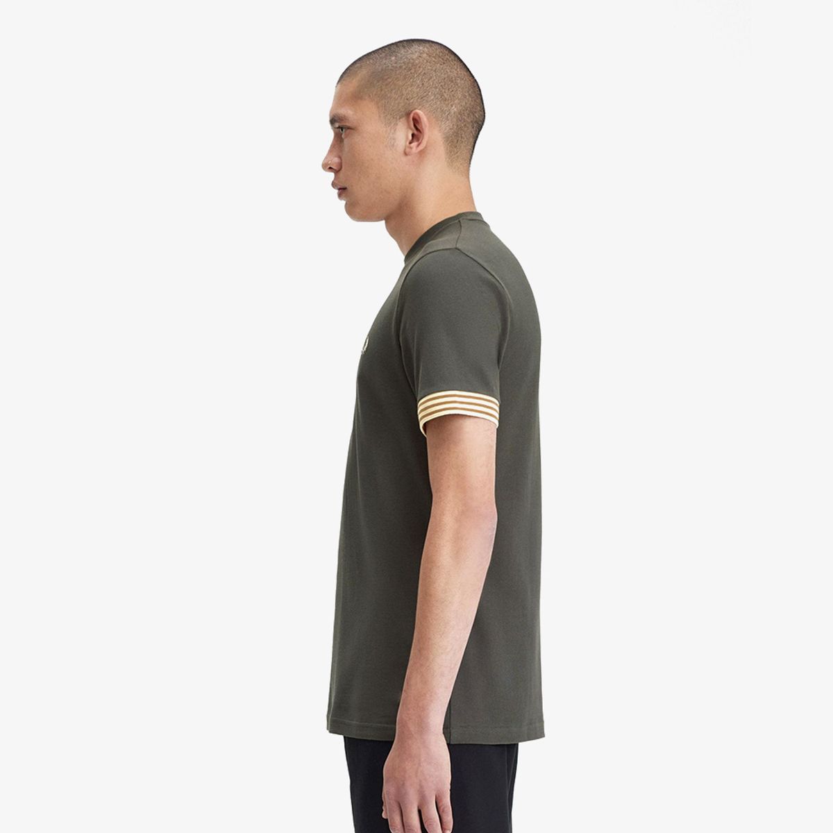 프레드페리(FRED PERRY) [Sharp] 스트라이프 커프 티셔츠(638) AFPM2417707-638
