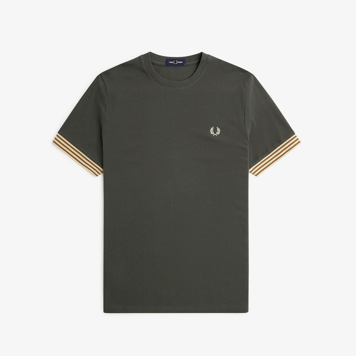 프레드페리(FRED PERRY) [Sharp] 스트라이프 커프 티셔츠(638) AFPM2417707-638