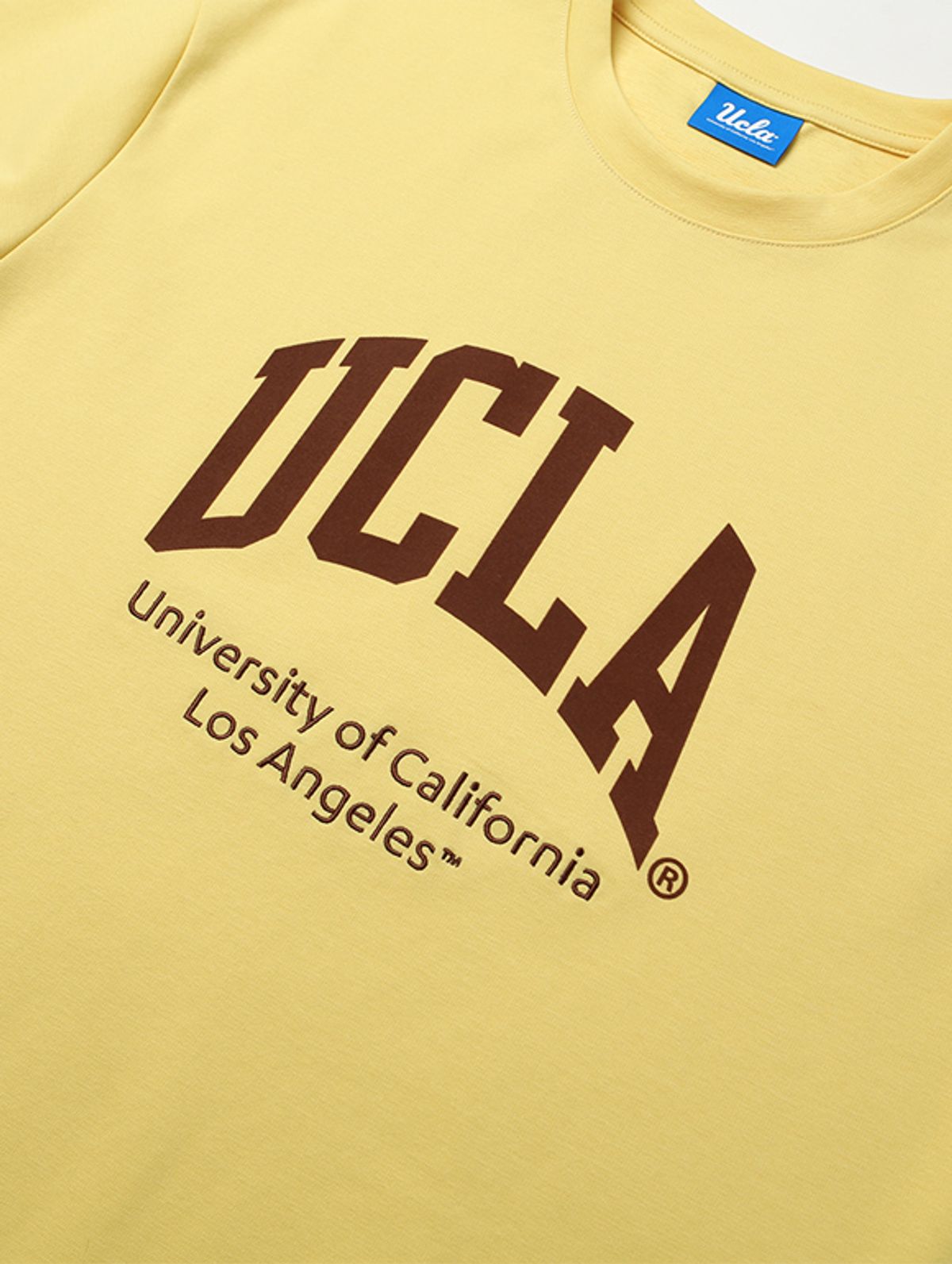 유씨엘에이(UCLA) 남여공용 분또 베이직 라운드 티셔츠[YELLOW](UA4ST92_75)