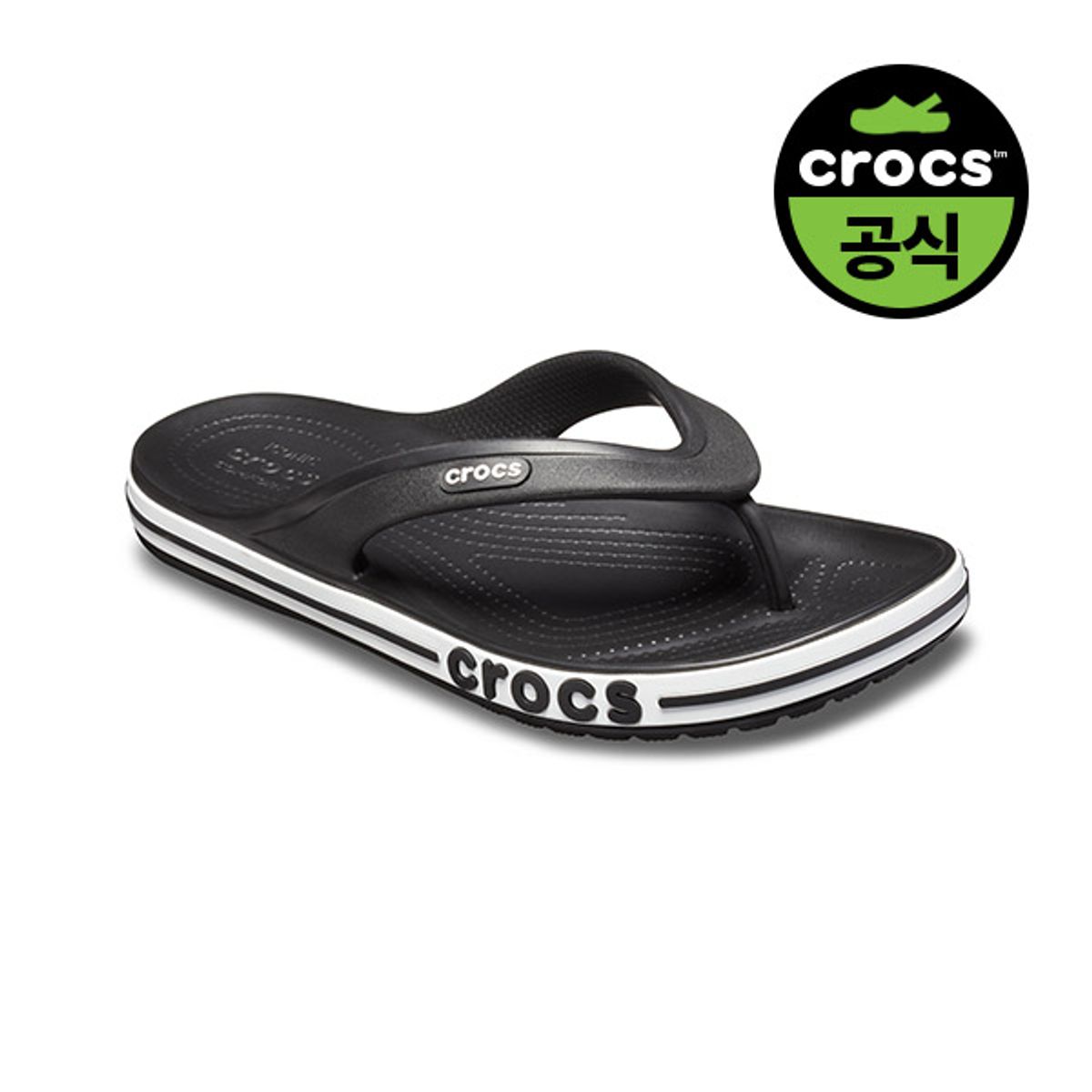 크록스(CROCS) 공용 BAYABAND FLIP BKW (24SUFP205393)