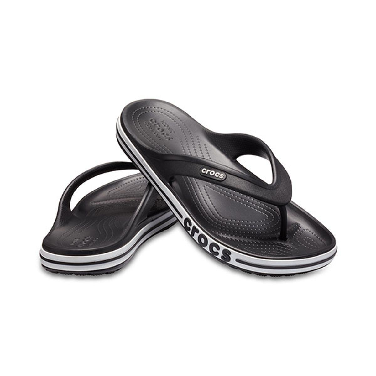 크록스(CROCS) 공용 BAYABAND FLIP BKW (24SUFP205393)