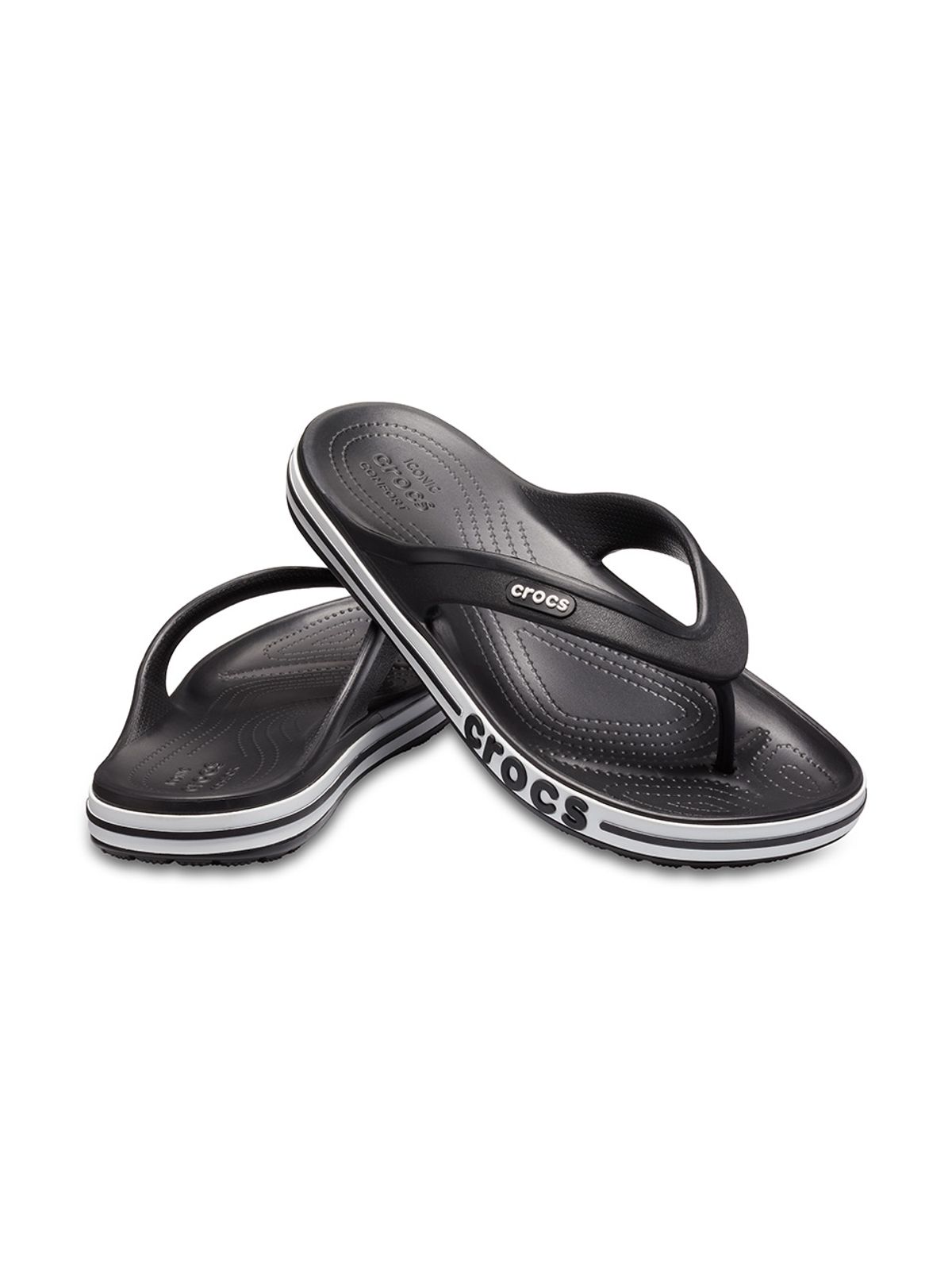 크록스(CROCS) 공용 BAYABAND FLIP BKW (24SUFP205393)