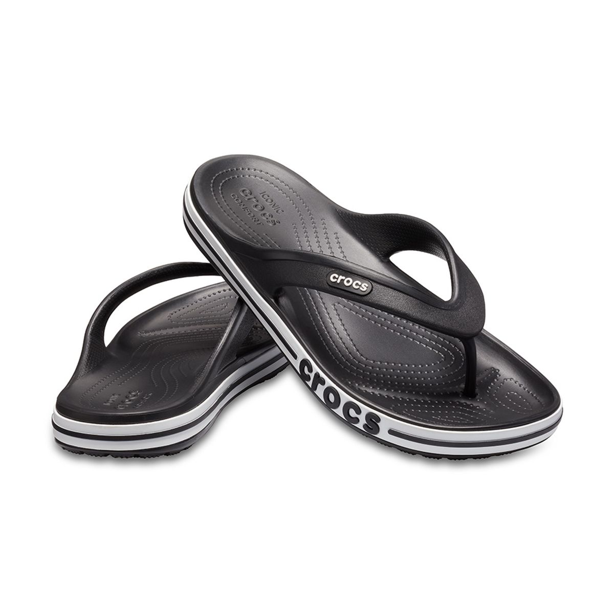 크록스(CROCS) 공용 BAYABAND FLIP BKW (24SUFP205393)