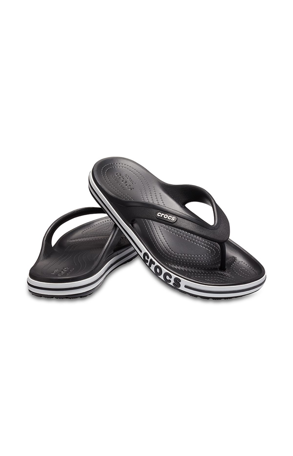 크록스(CROCS) 공용 BAYABAND FLIP BKW (24SUFP205393)