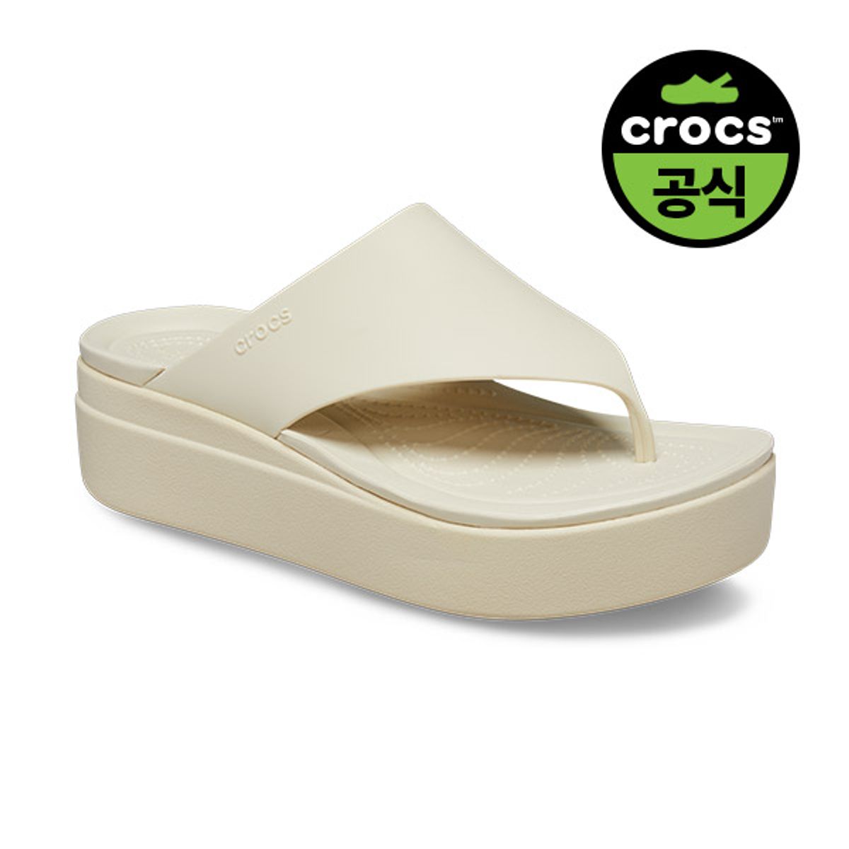 크록스(CROCS) 여성 브루클린 플립 BONE (24SWFP208727)