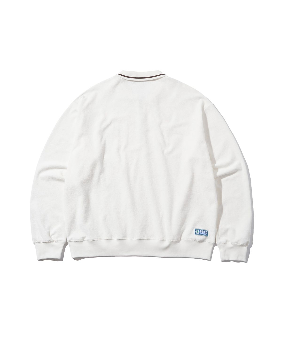 디스커스 애슬레틱(DISCUS ATHLETIC) DA × OAM Emblem Terry Long Sleeve Tennis Shirt Off White
