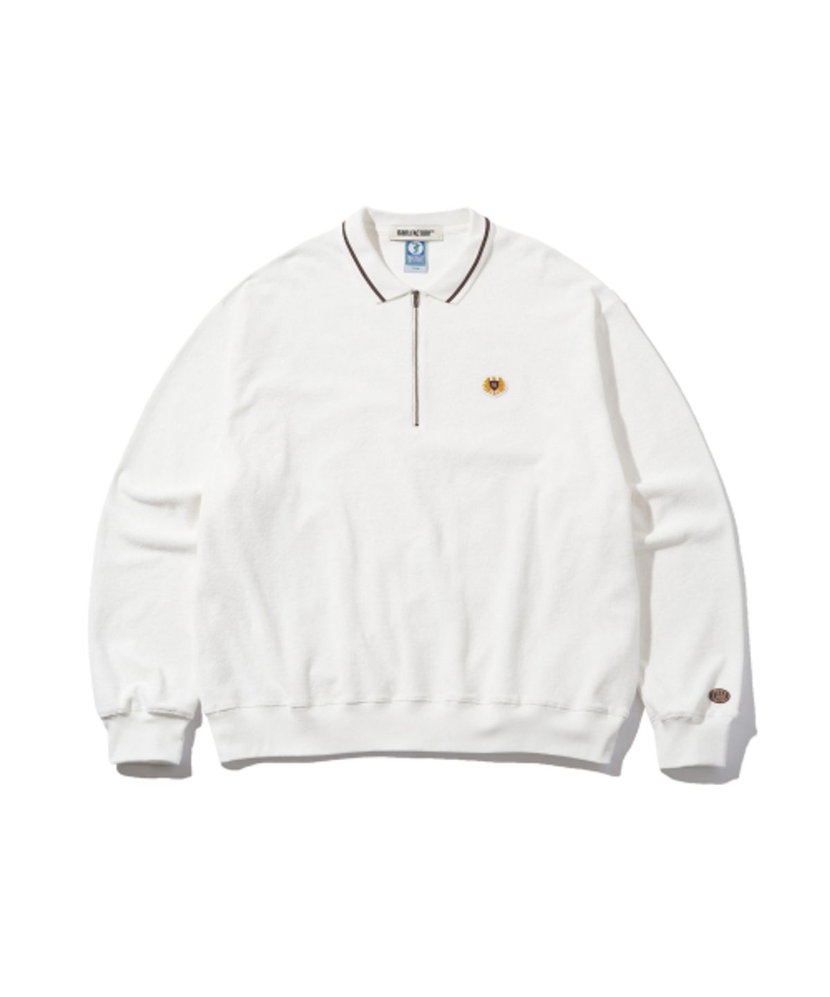 디스커스 애슬레틱(DISCUS ATHLETIC) DA × OAM Emblem Terry Long Sleeve Tennis Shirt Off White