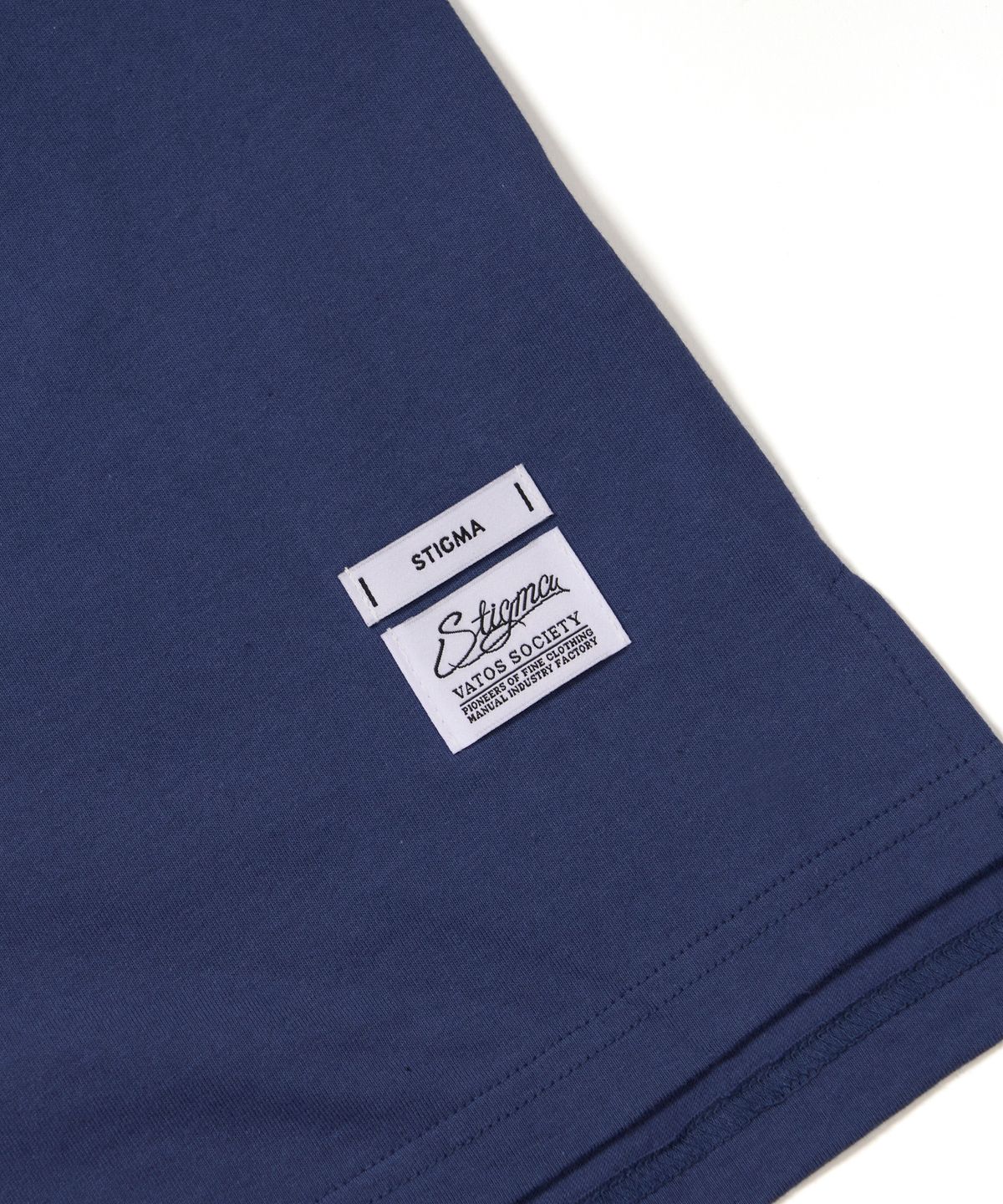 스티그마(STIGMA) Harf Tone Oversized Short Sleeves T-Shirts Navy