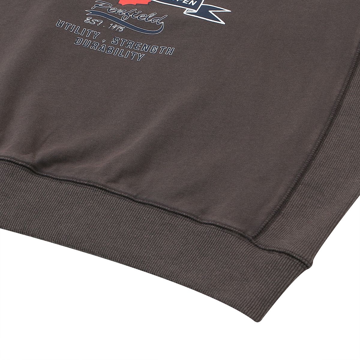 펜필드(PENFIELD) HUDSON VINTAGE WASHED HALF SWEAT SHIRTS CHARCOAL_FQ2KT98U