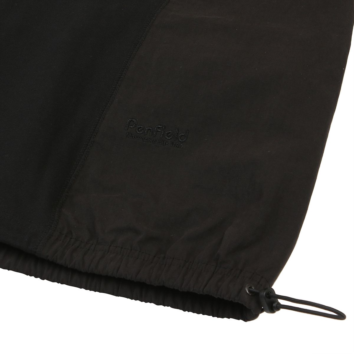 펜필드(PENFIELD) CN MIXED HALF SWEAT SHIRT BLACK_FQ2KT89U