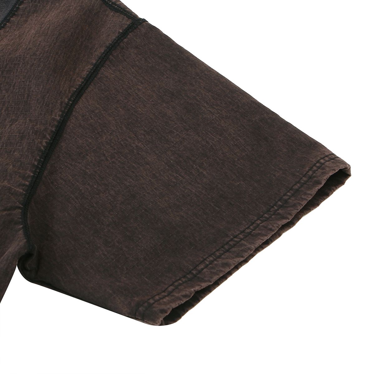 펜필드(PENFIELD) CN MIXED HALF SWEAT SHIRT DARK BROWN_FQ2KT88U