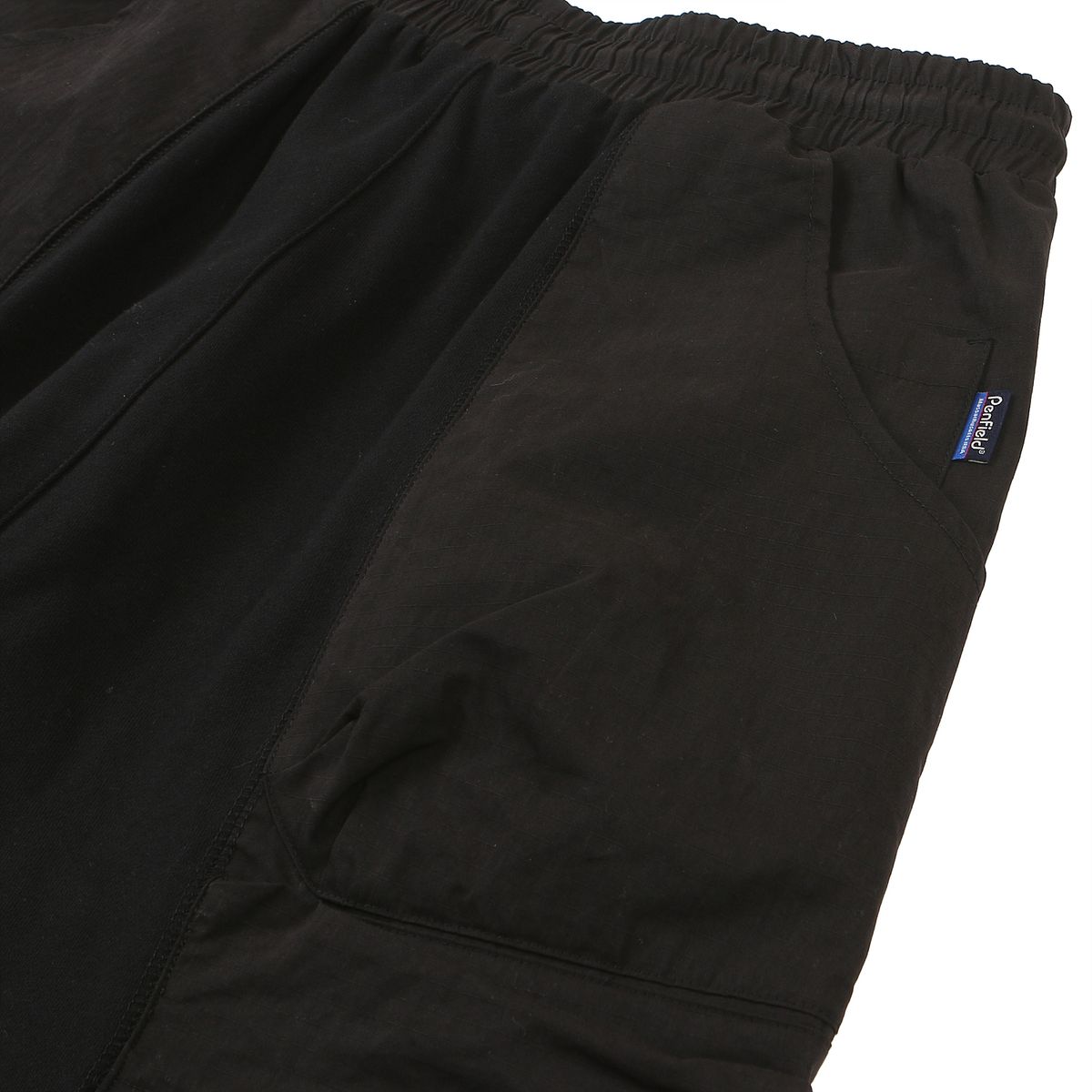 펜필드(PENFIELD) CN MIXED HALF SWEAT PANTS BLACK_FQ2WP89U