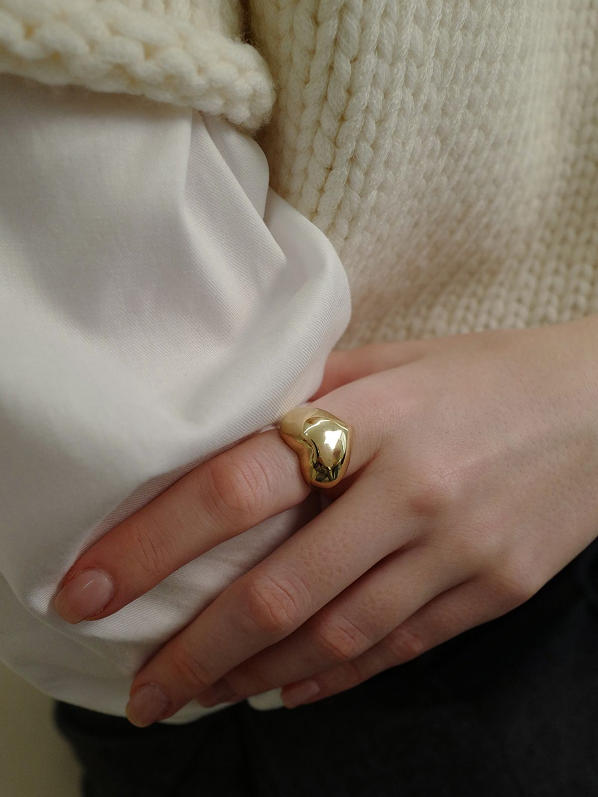 피오레(FIORE) bold heart ring