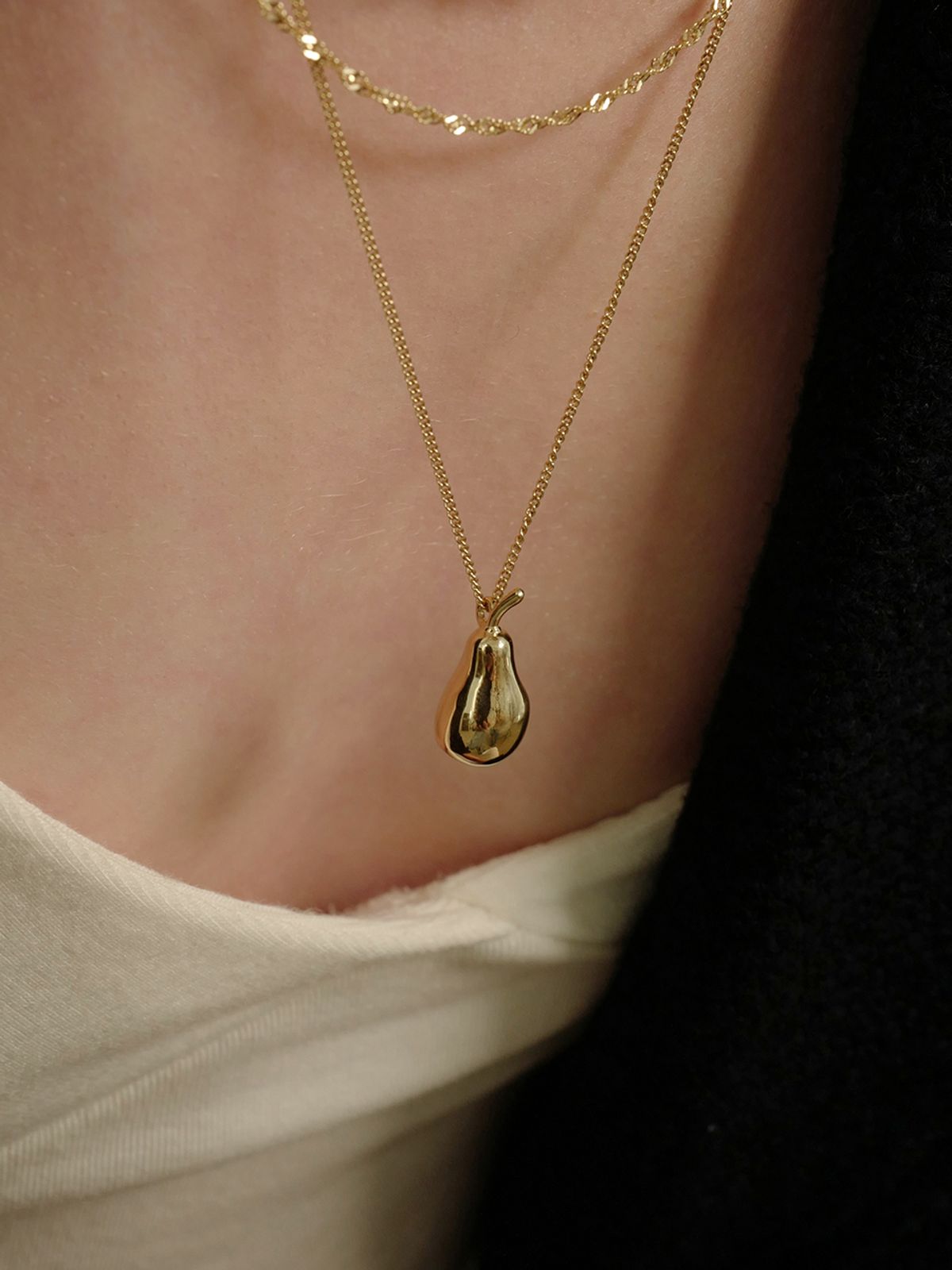 피오레(FIORE) pear necklace