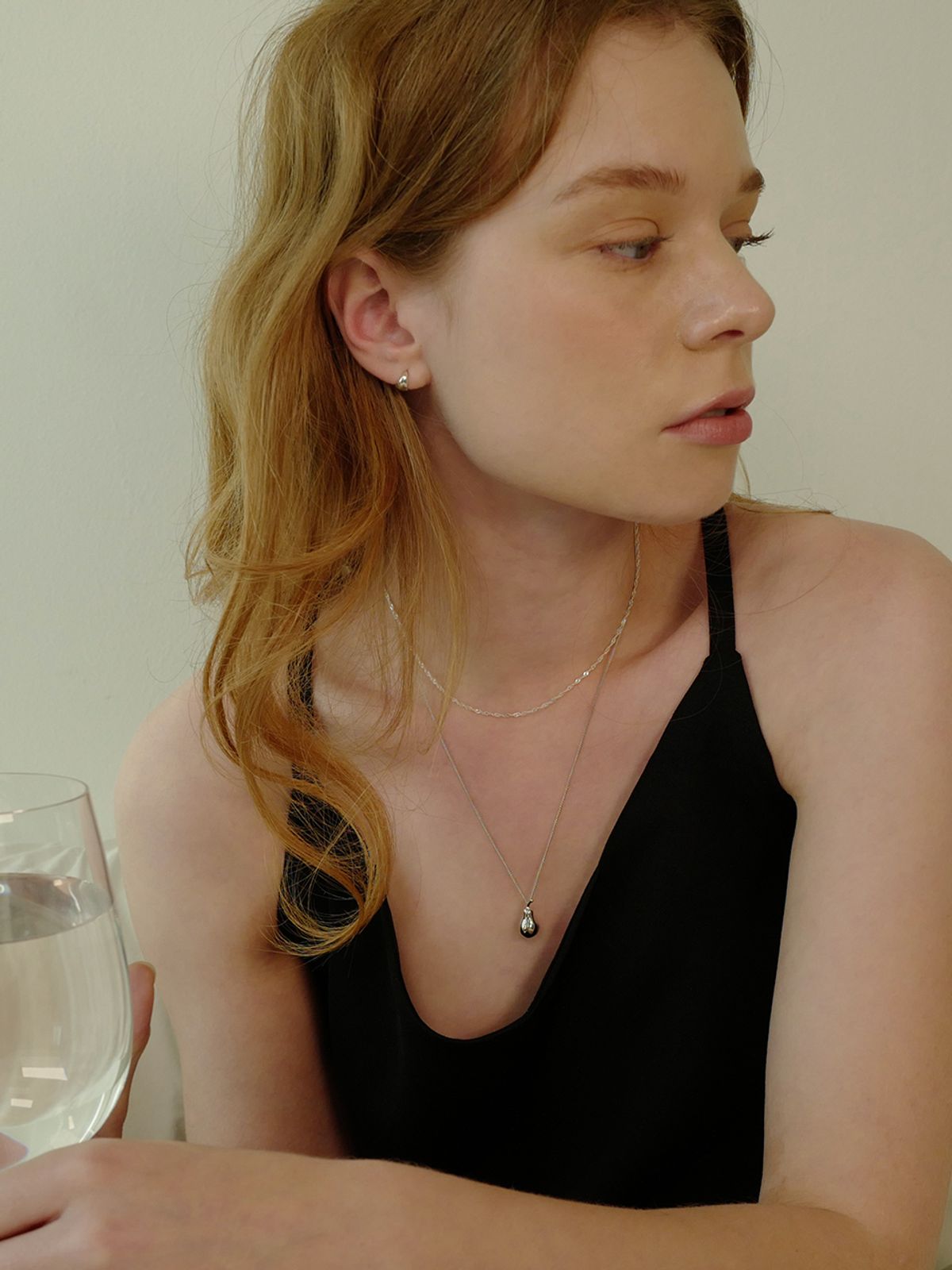 피오레(FIORE) pear necklace