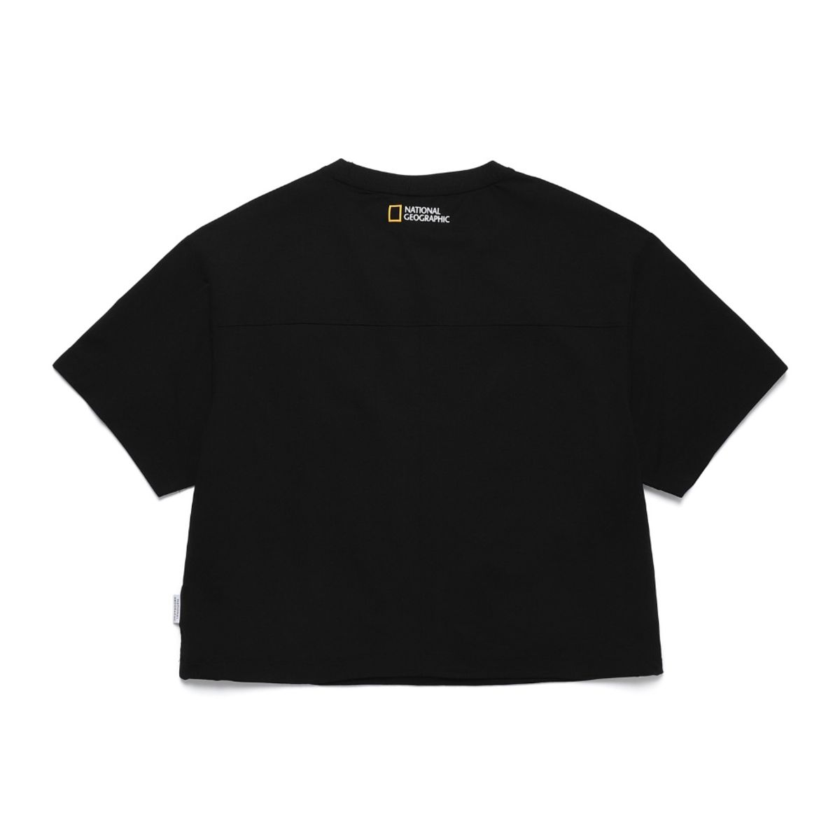 내셔널지오그래픽(NATIONALGEOGRAPHIC) N242WTS970 여성 프로즌에어 크롭 포켓 반팔 티셔츠 CARBON BLACK