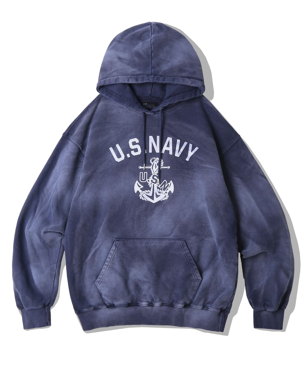 케이엔드(KND) USN VTG 다잉 후디 더스티 네이비