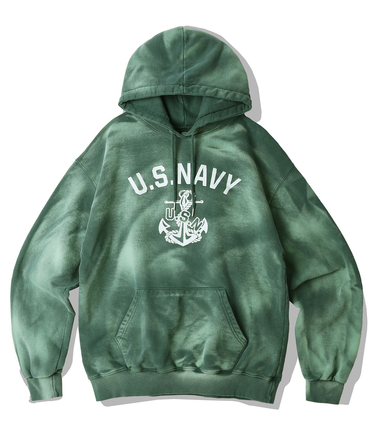 케이엔드(KND) USN VTG 다잉 후디 더스티 그린