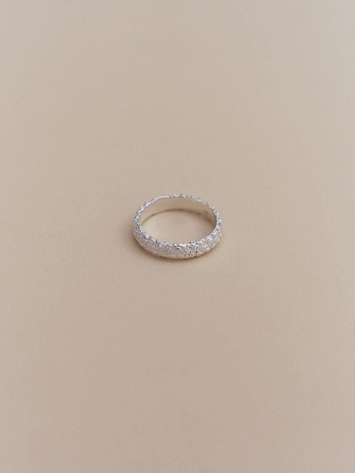 더파트오브(THE PART OF) [실버925] 스파클링 샌드 반지 (2mm, 4mm)