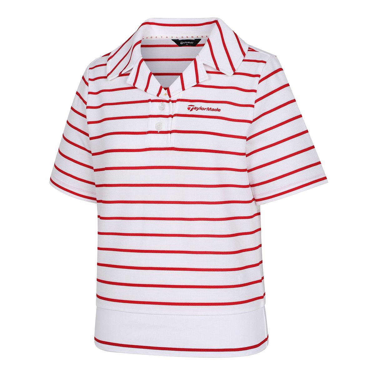 테일러메이드 어패럴(TAYLORMADE APPAREL) 여성 스트라이프 카라 반팔 티셔츠 T8031TN6344-500
