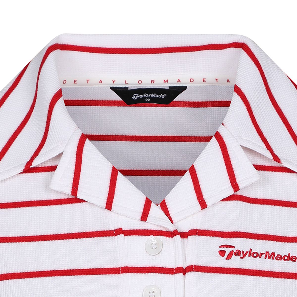 테일러메이드 어패럴(TAYLORMADE APPAREL) 여성 스트라이프 카라 반팔 티셔츠 T8031TN6344-500
