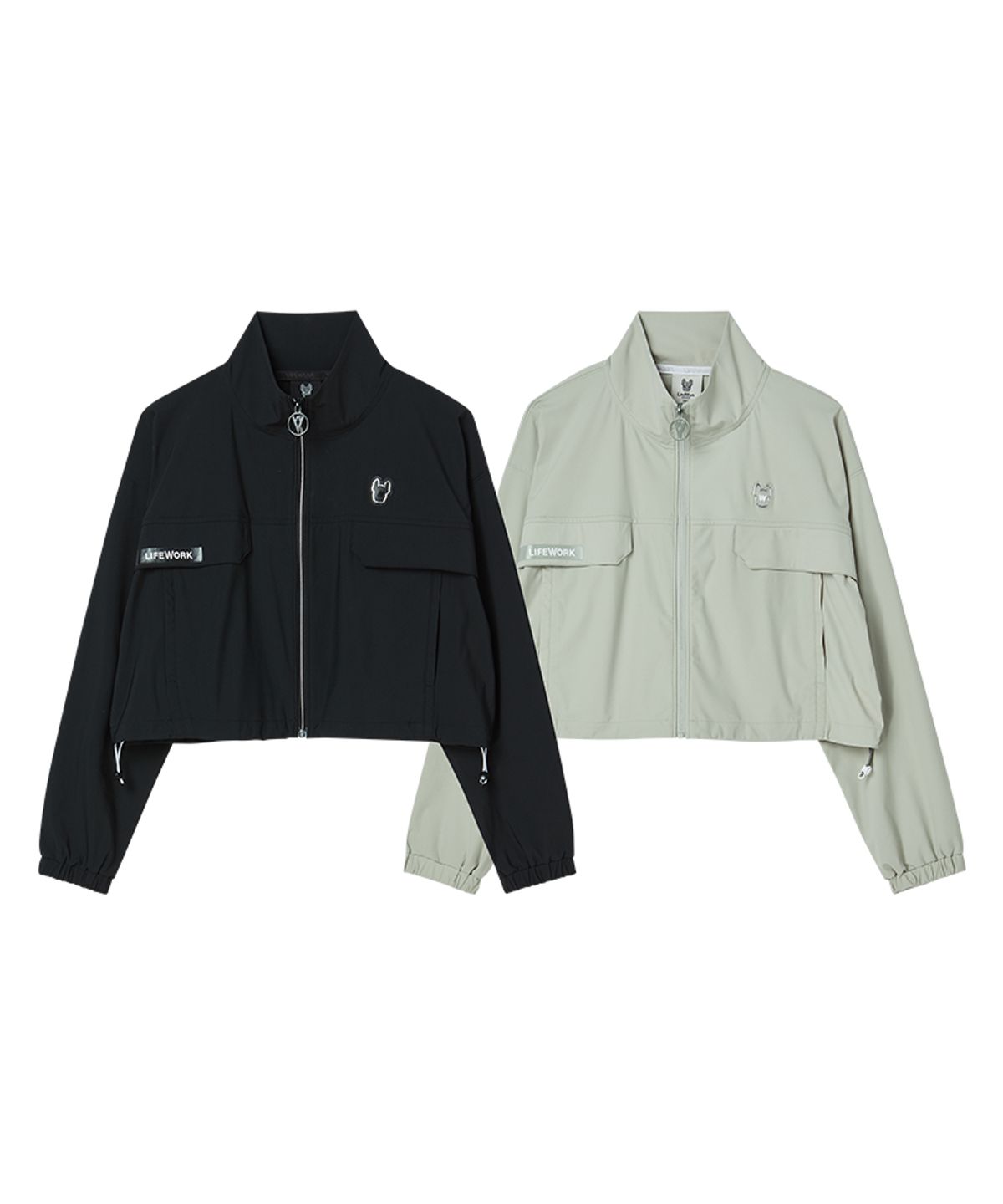 라이프워크(LIFEWORK) 여성) 벤츄리 실버라독 하이넥 숏 자켓