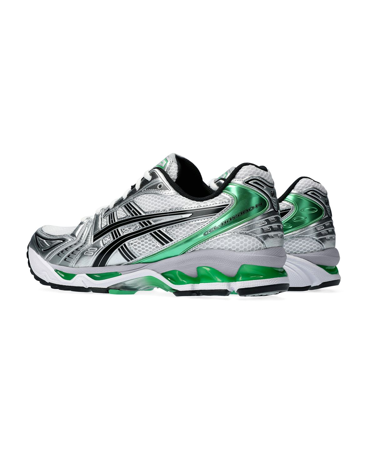 아식스(ASICS) 젤-카야노 14 - 화이트:말라카이트 그린 / 1201A019-110