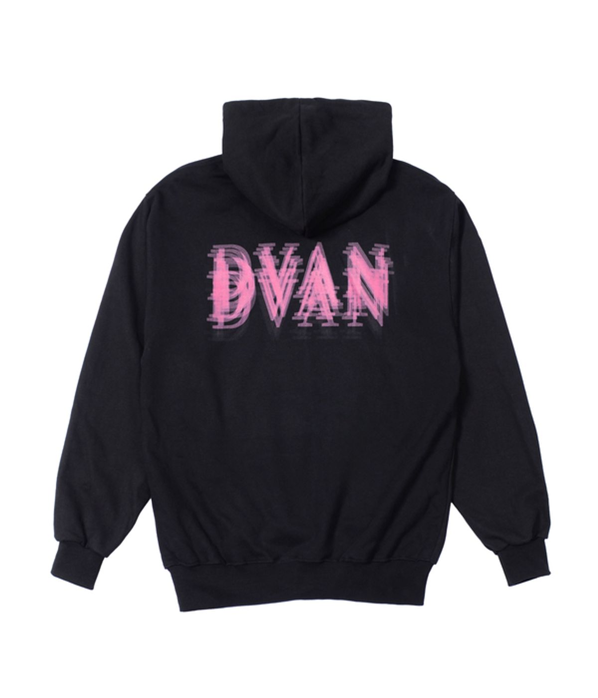 드반(DVÀN) [드반] HOLOGRAM PRINT HOODIE BLACK - PINK 홀로그램 핑크 후드