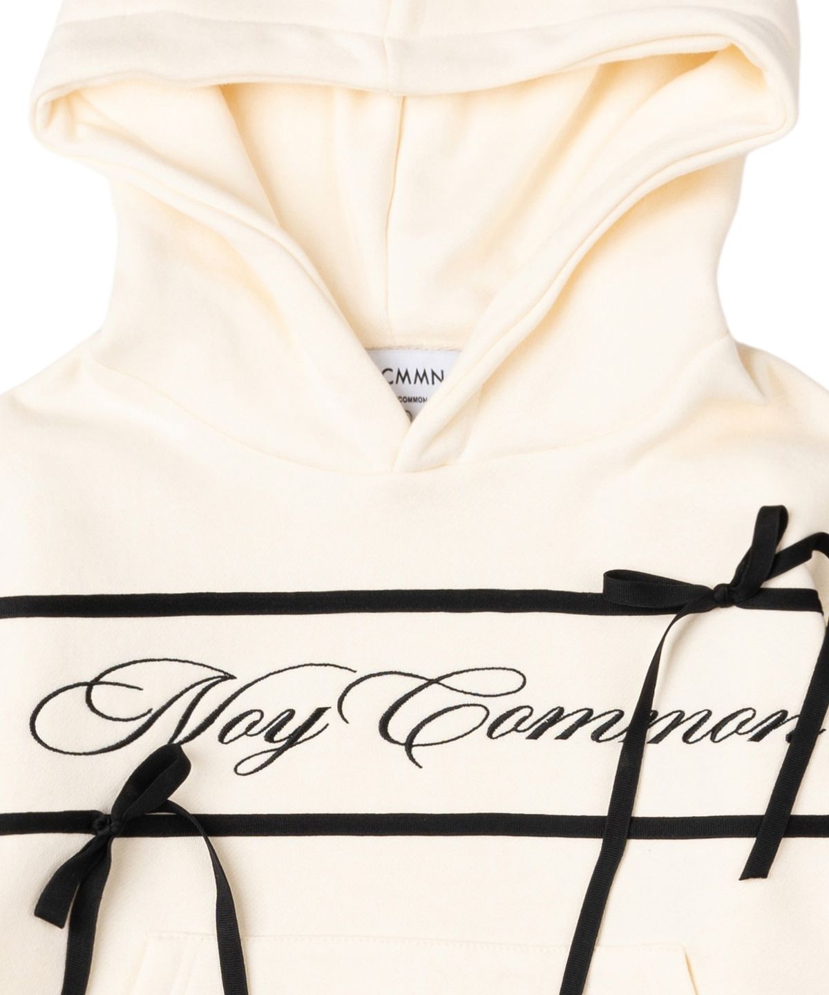 노이커먼(NOYCOMMON) NOY RIBBON CROP HOODIE IV