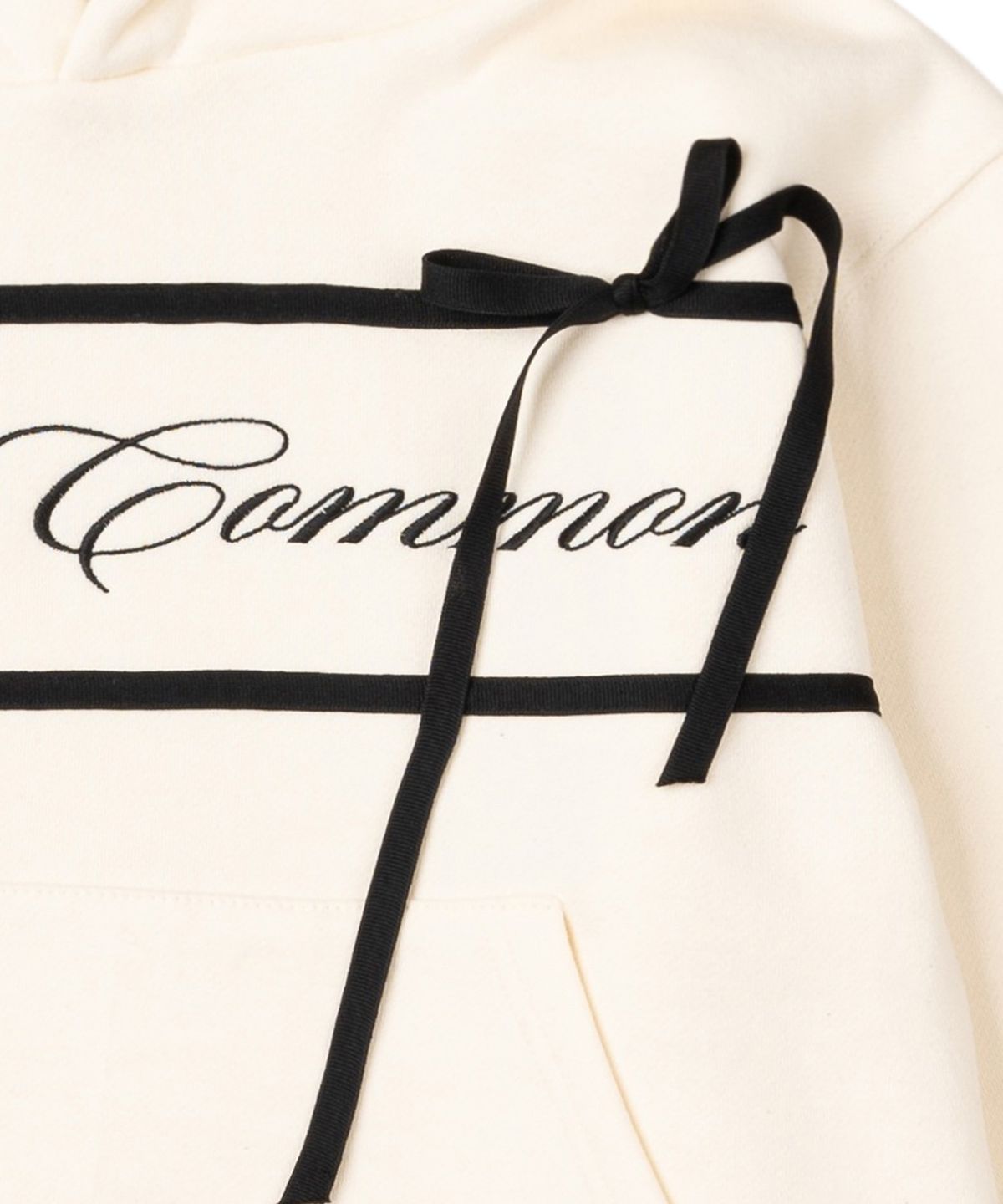 노이커먼(NOYCOMMON) NOY RIBBON CROP HOODIE IV