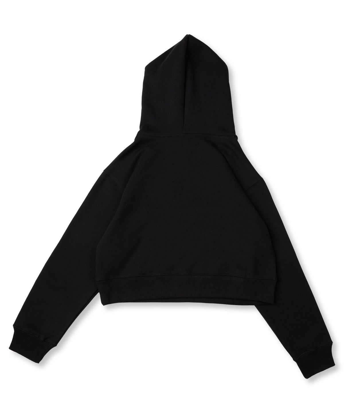 노이커먼(NOYCOMMON) NOY RIBBON CROP HOODIE BK