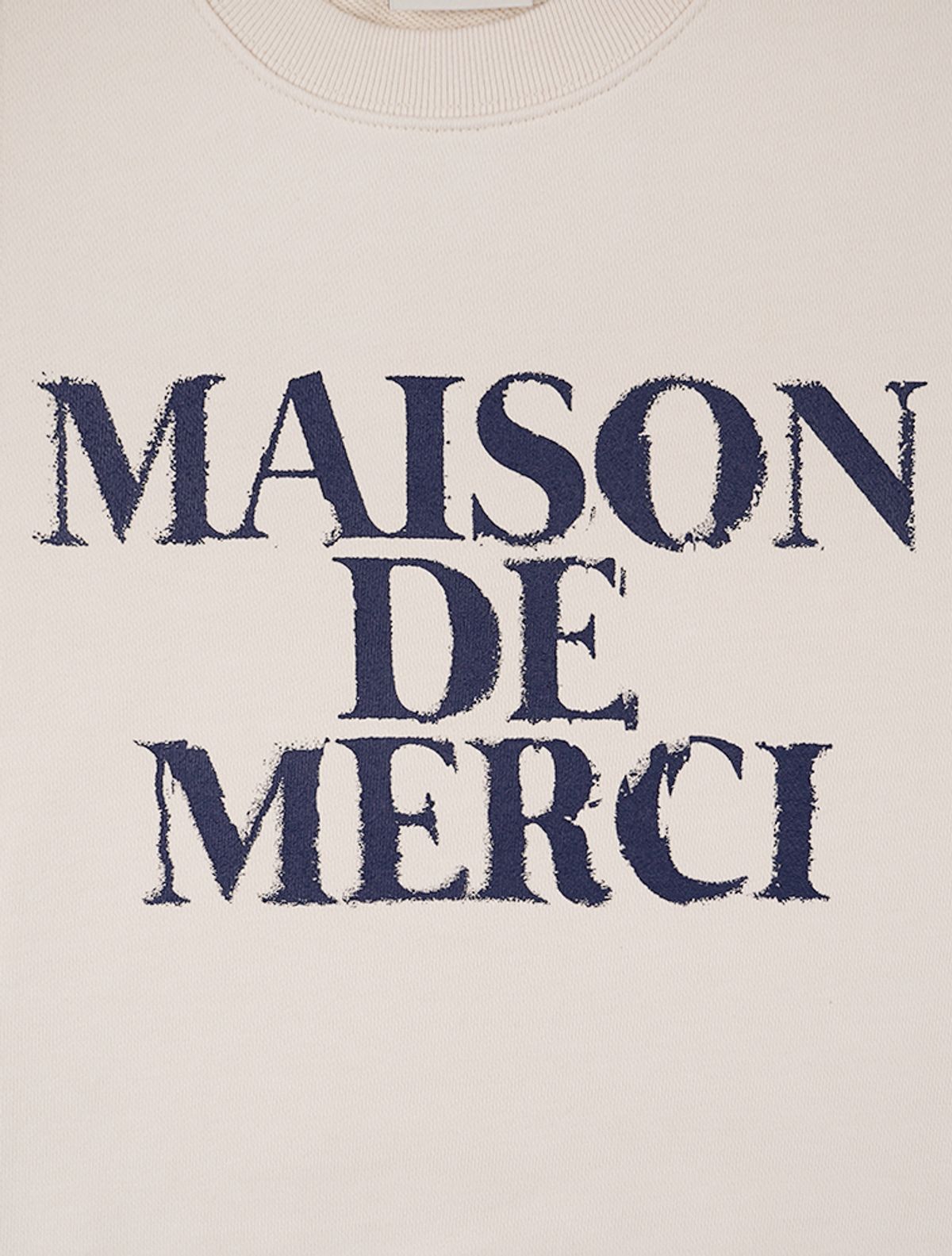 라 메종 스튜디오(LA MAISON STUDIO) UNISEX 카고포켓 DISPLACE 로고 맨투맨 크림(FCE1TS101M)