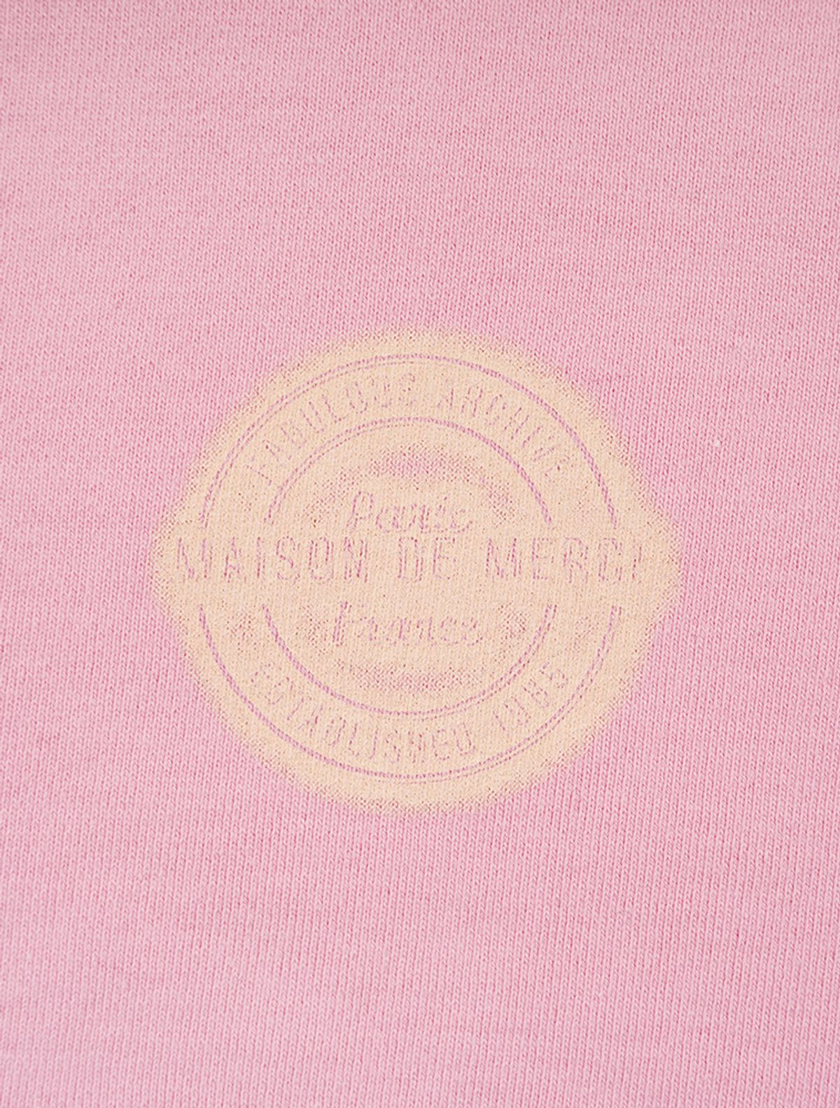 라 메종 스튜디오(LA MAISON STUDIO) 우먼즈 블러 로고 레글런 크롭 후드 집업 핑크(FCE1ZP304W)