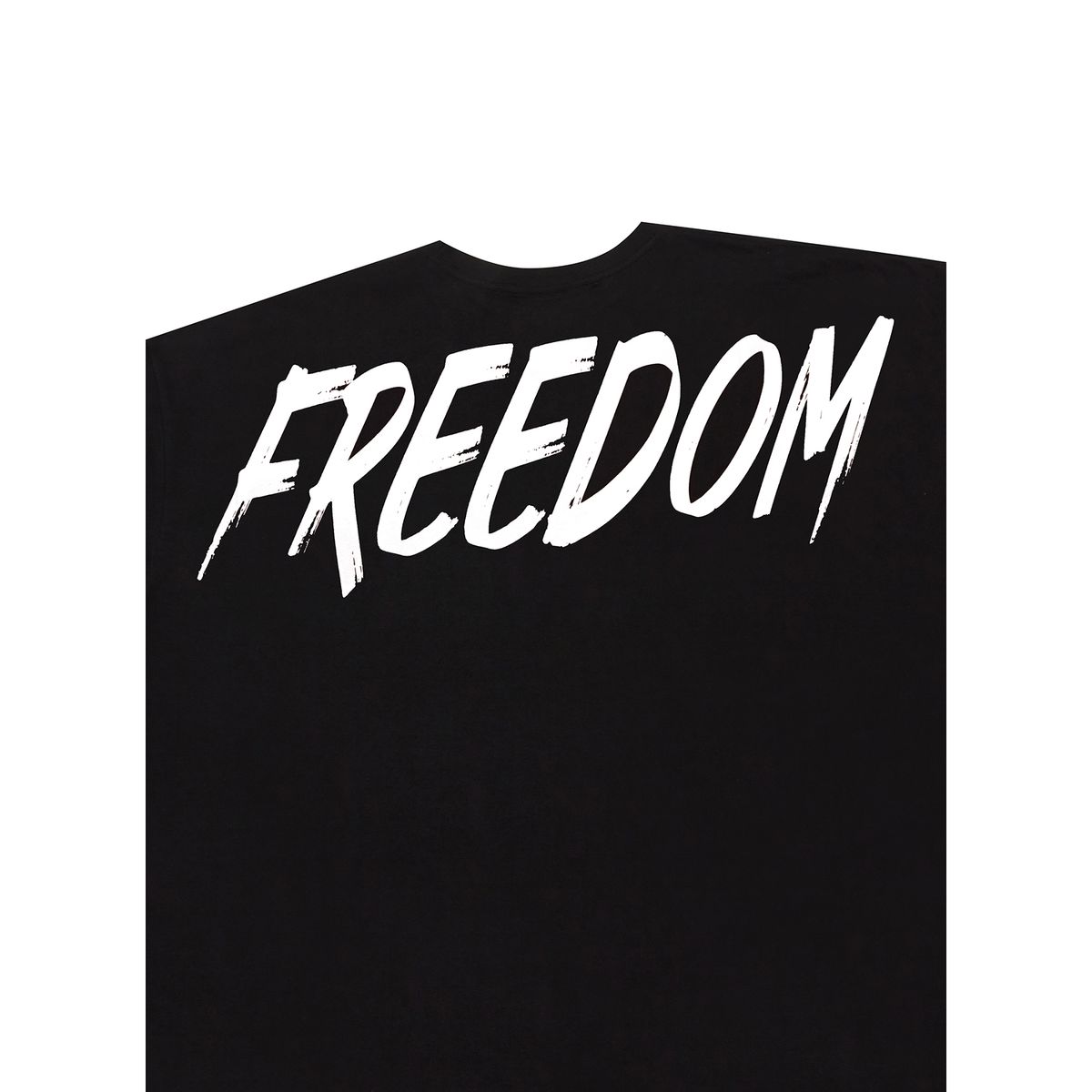 프리덤(FREEDOM) 오버핏 백 프린팅 티셔츠_2color