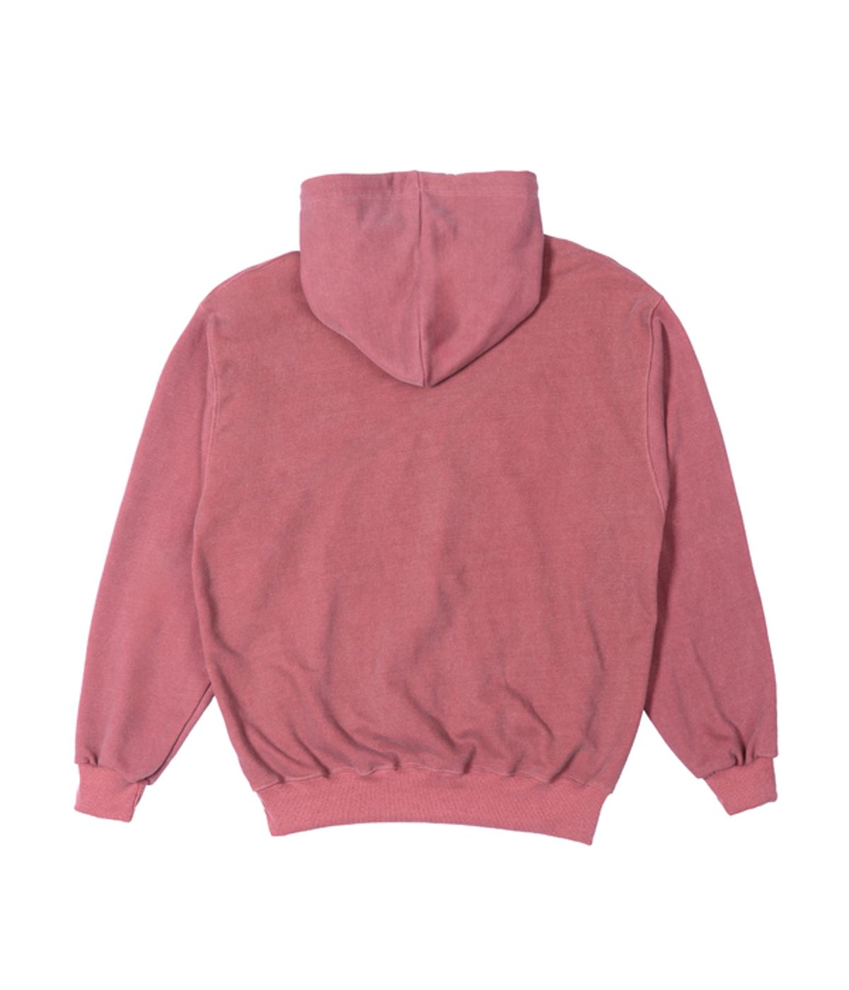 드반(DVÀN) DAMAGED EMB PIGMENT HOODIE DARK PINK 데미지 핑크 후드