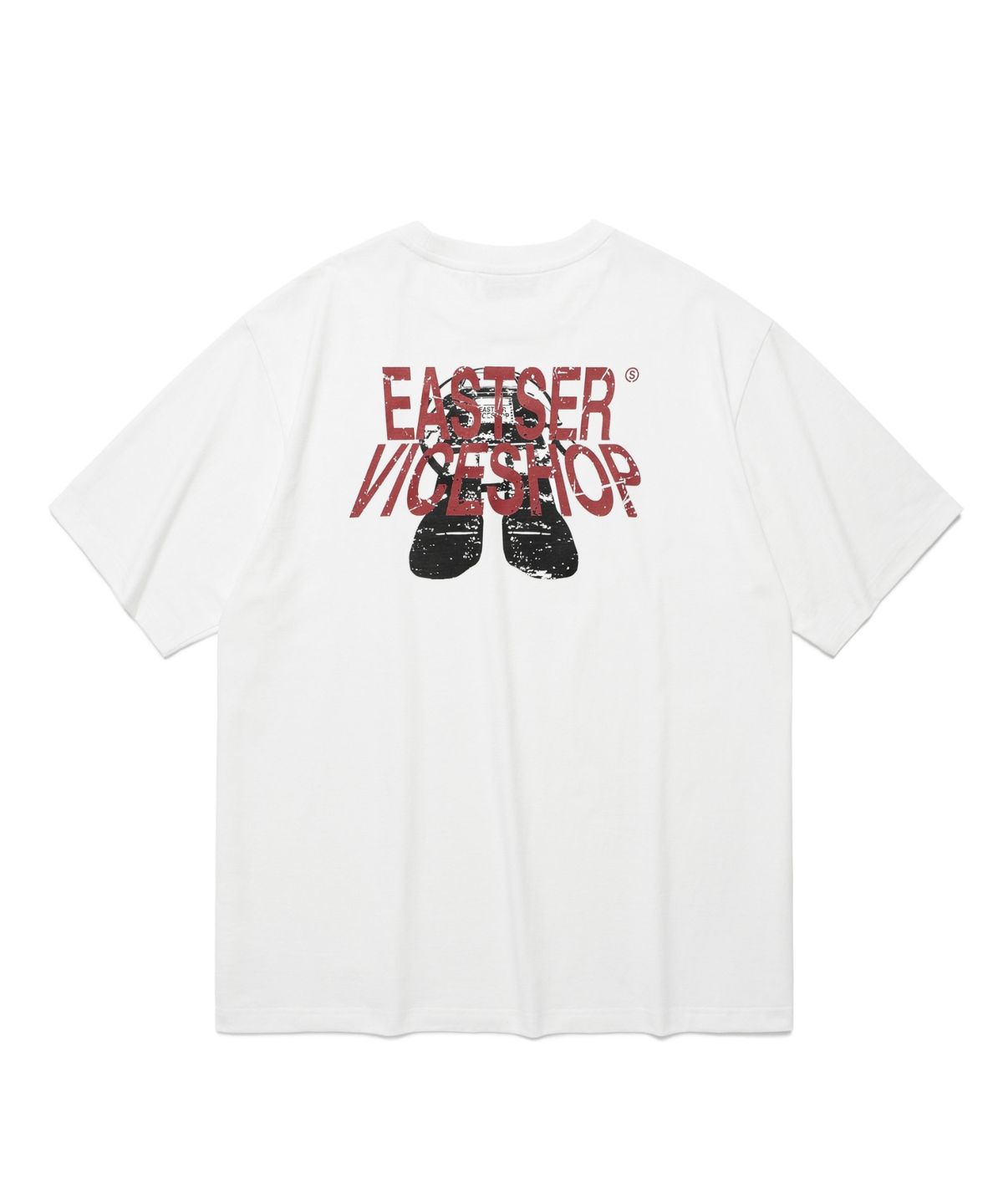 이스트서비스샵(eastserviceshop) Robo Vice Shop Half T - White