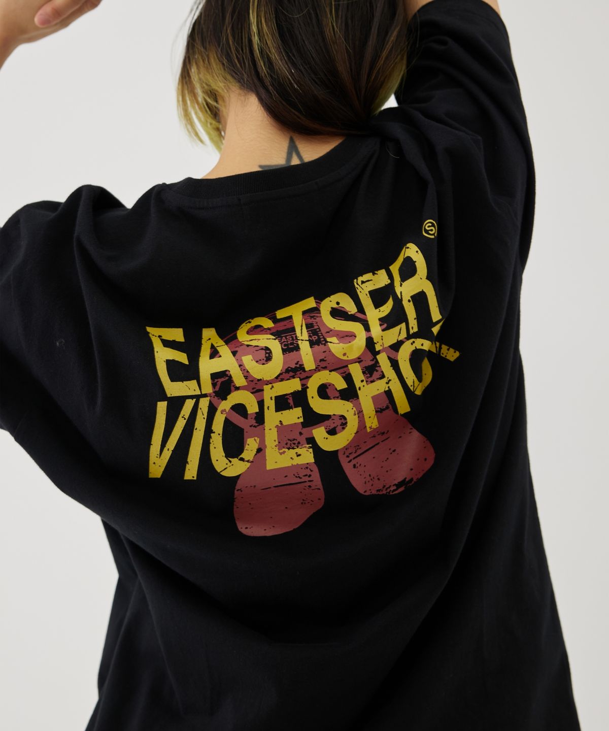 이스트서비스샵(eastserviceshop) Robo Vice Shop Half T - Black