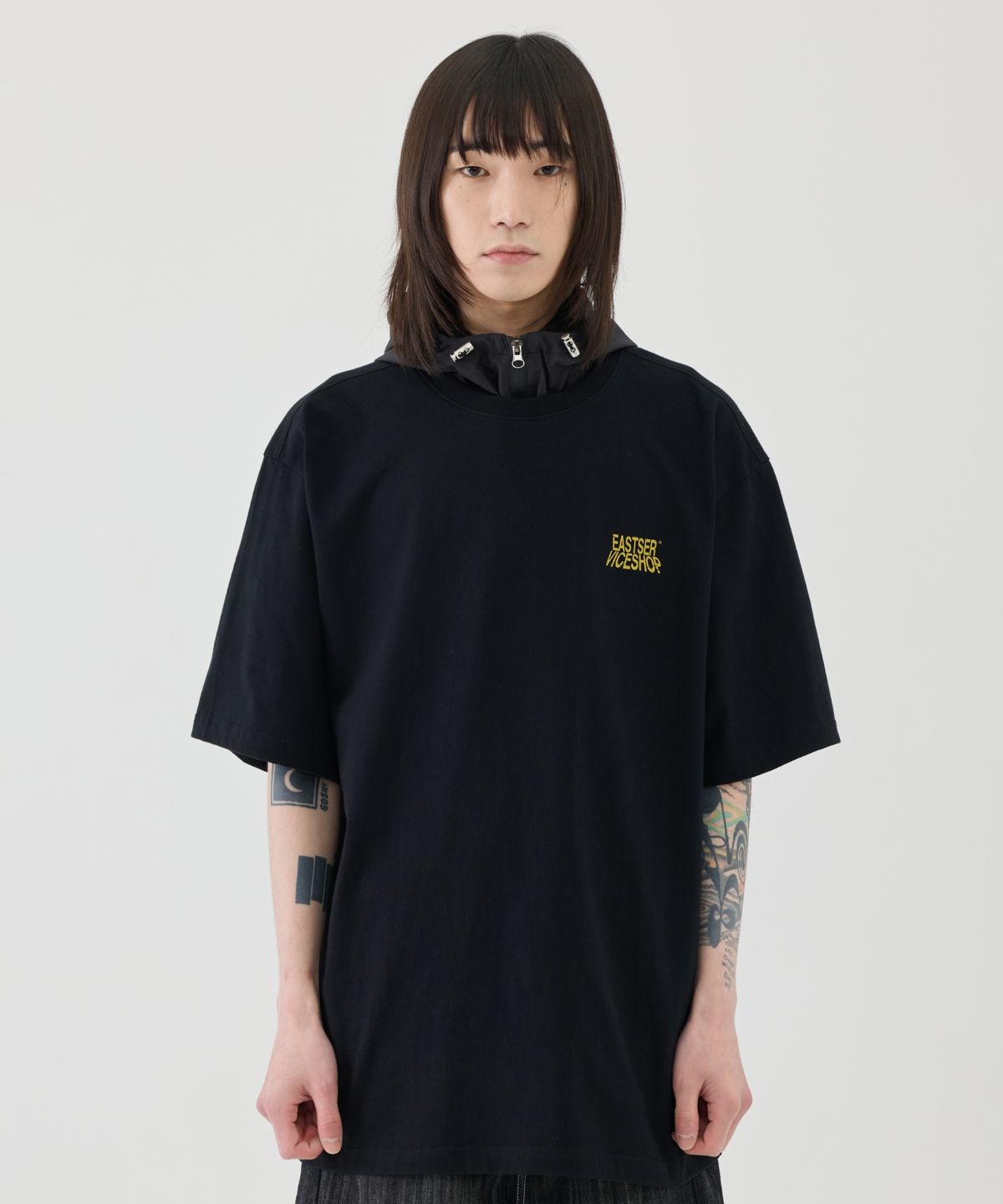 이스트서비스샵(eastserviceshop) Robo Vice Shop Half T - Black