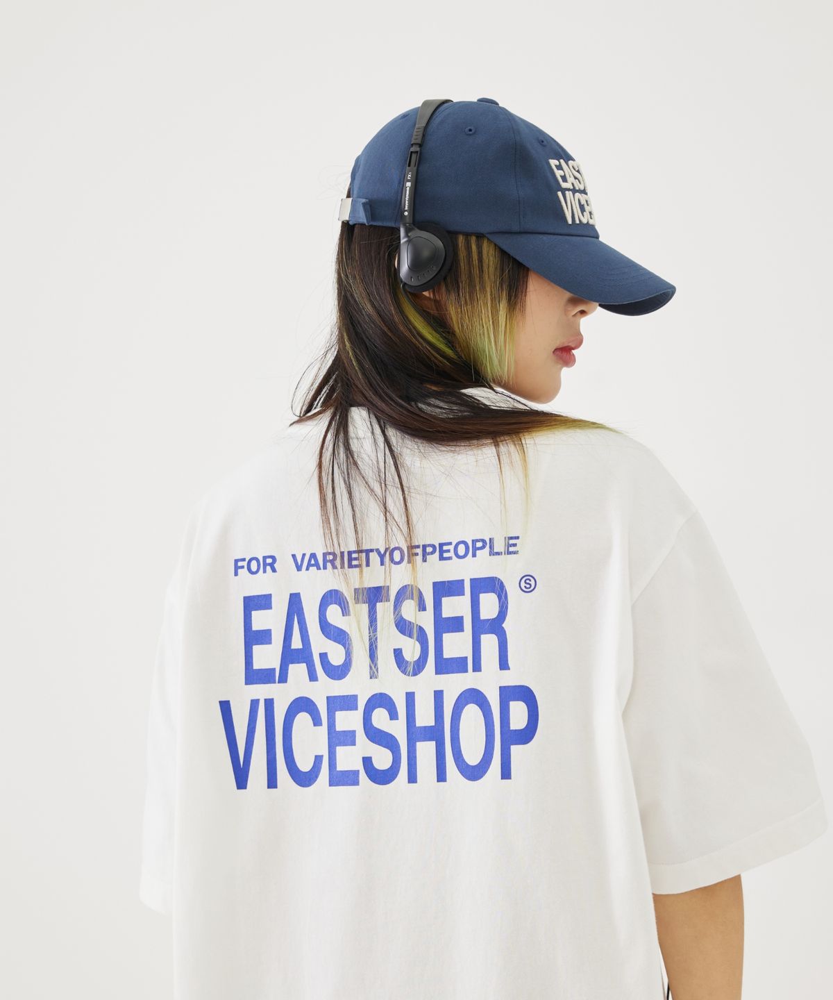 이스트서비스샵(eastserviceshop) Vice Shop Half T - White