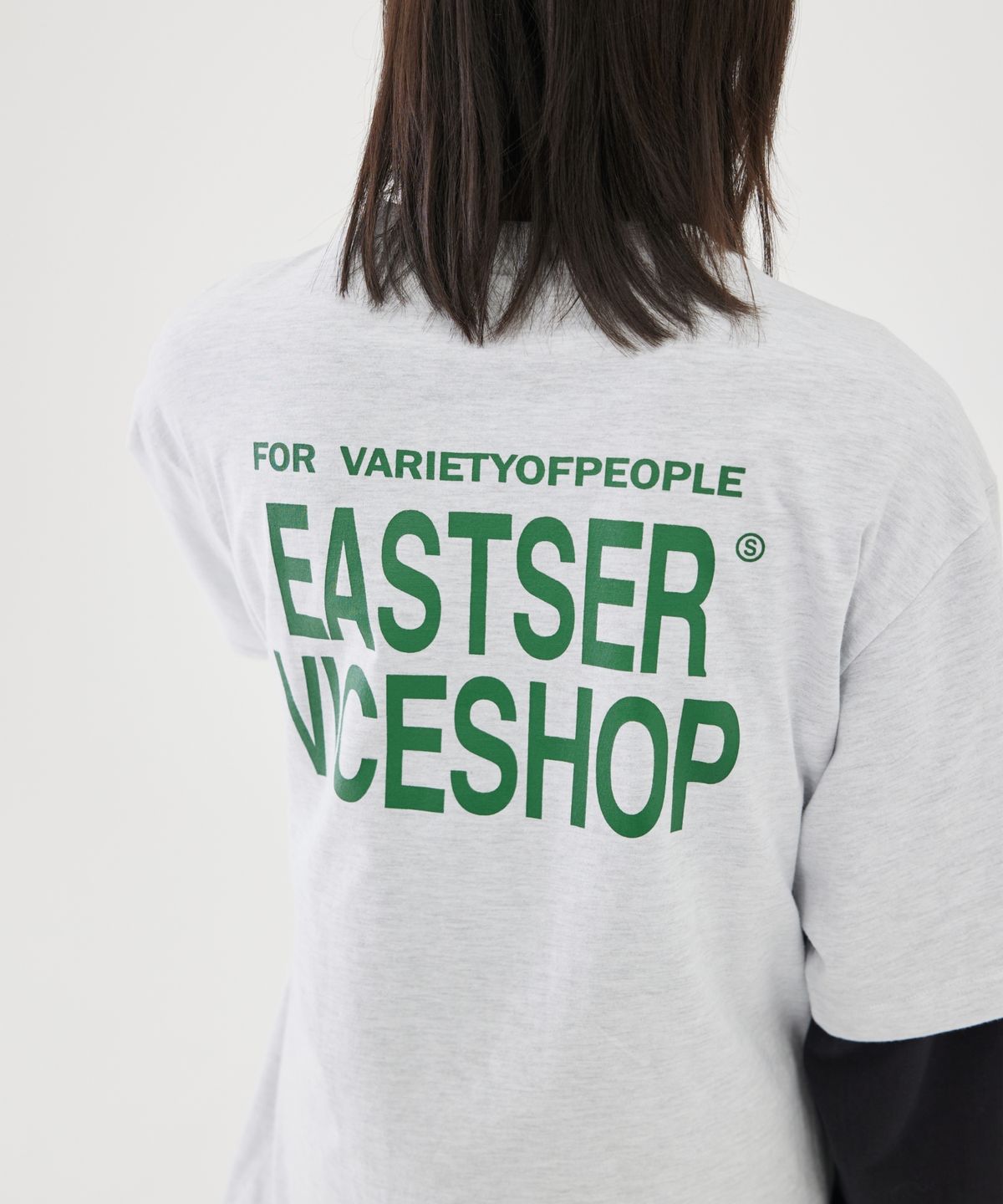 이스트서비스샵(eastserviceshop) Vice Shop Half T - Melange White
