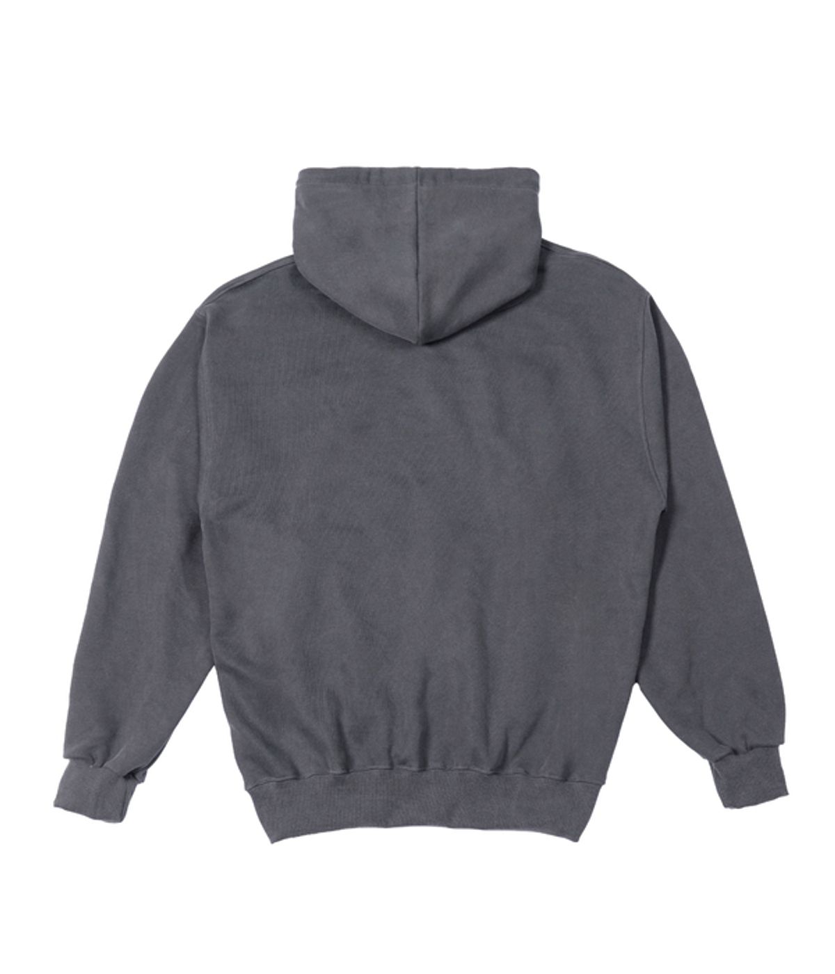 드반(DVÀN) DAMAGED EMB PIGMENT HOODIE CHARCOAL 데미지 차콜 후드
