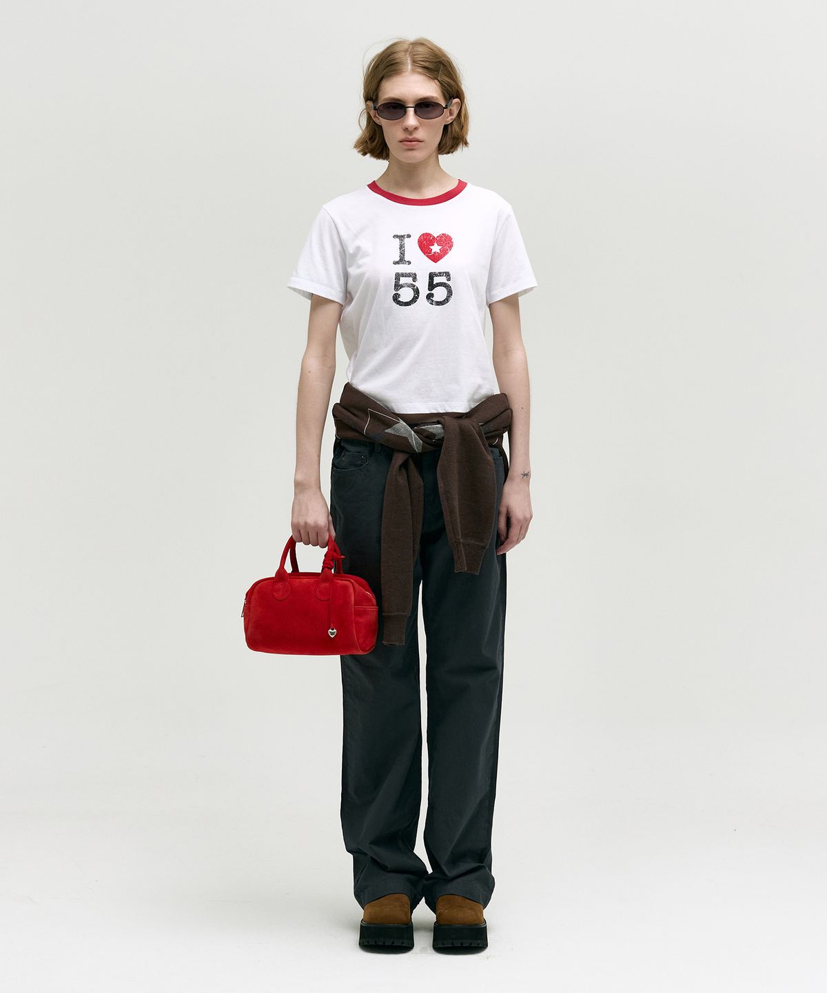 마지셔우드(MARGESHERWOOD) SOFT BOWLING_red suede