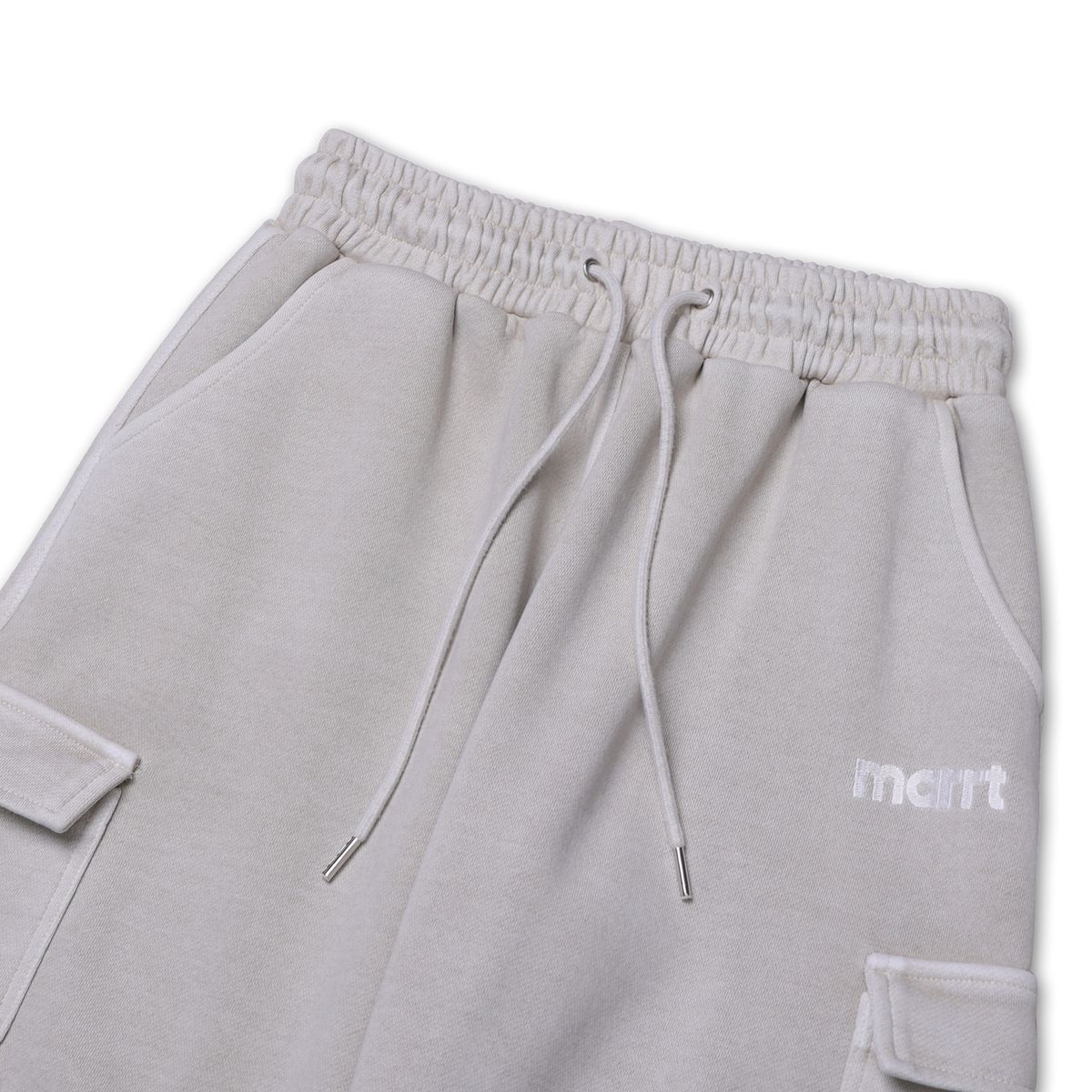 마르트(MARRT) 피그먼트 핀턱카고 팬츠 라이트베이지
