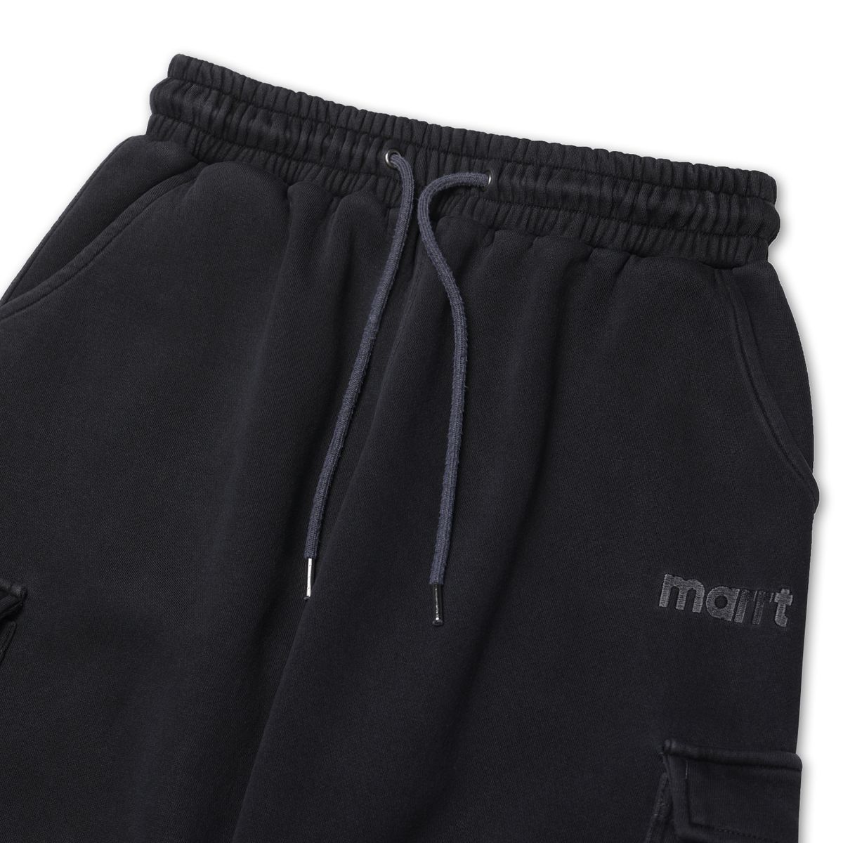 마르트(MARRT) 피그먼트 핀턱카고 팬츠 차콜