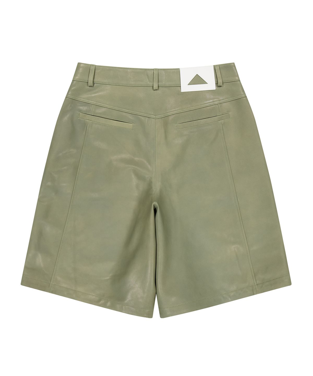 언지미크(UNGIMMICK) NAPPA LEATHER SHORT (OLIVE / LAMBSKIN)