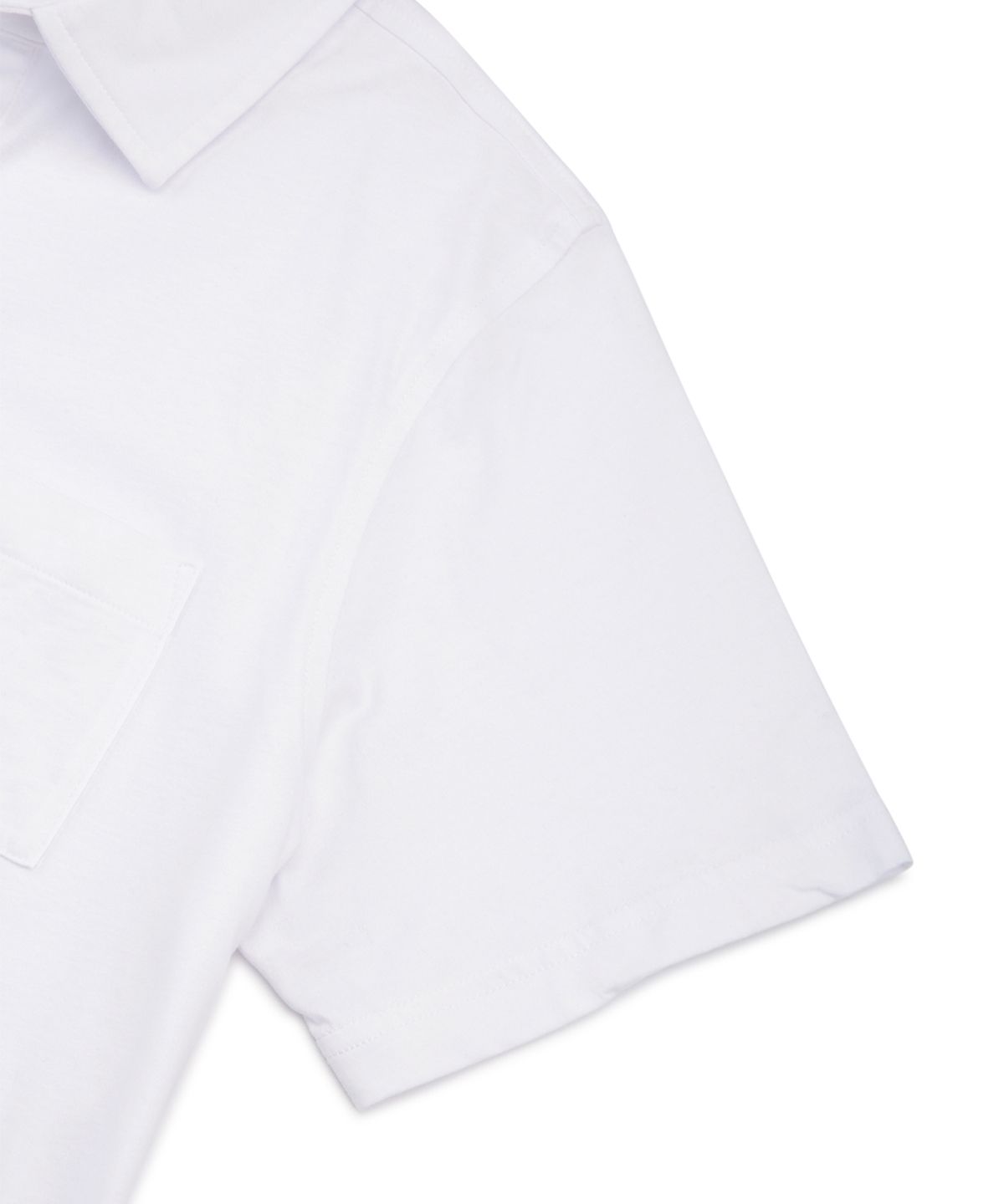브룩스 브라더스(BROOKS BROTHERS) 저지 빈티지 포켓 폴로 셔츠 (화이트) (BBNTMM7414AEM)