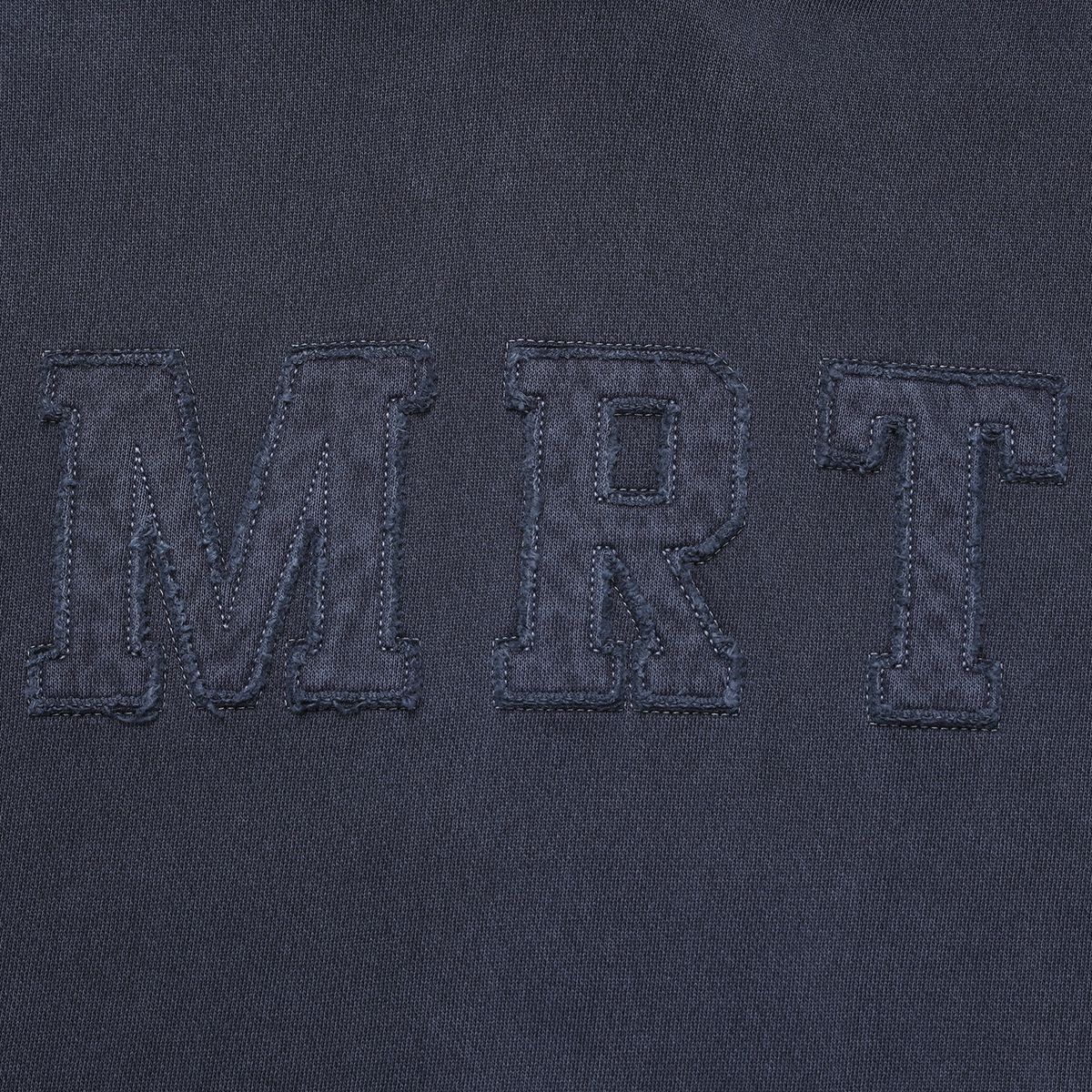 마르트(MARRT) 피그먼트 런닝자수 후드 네이비